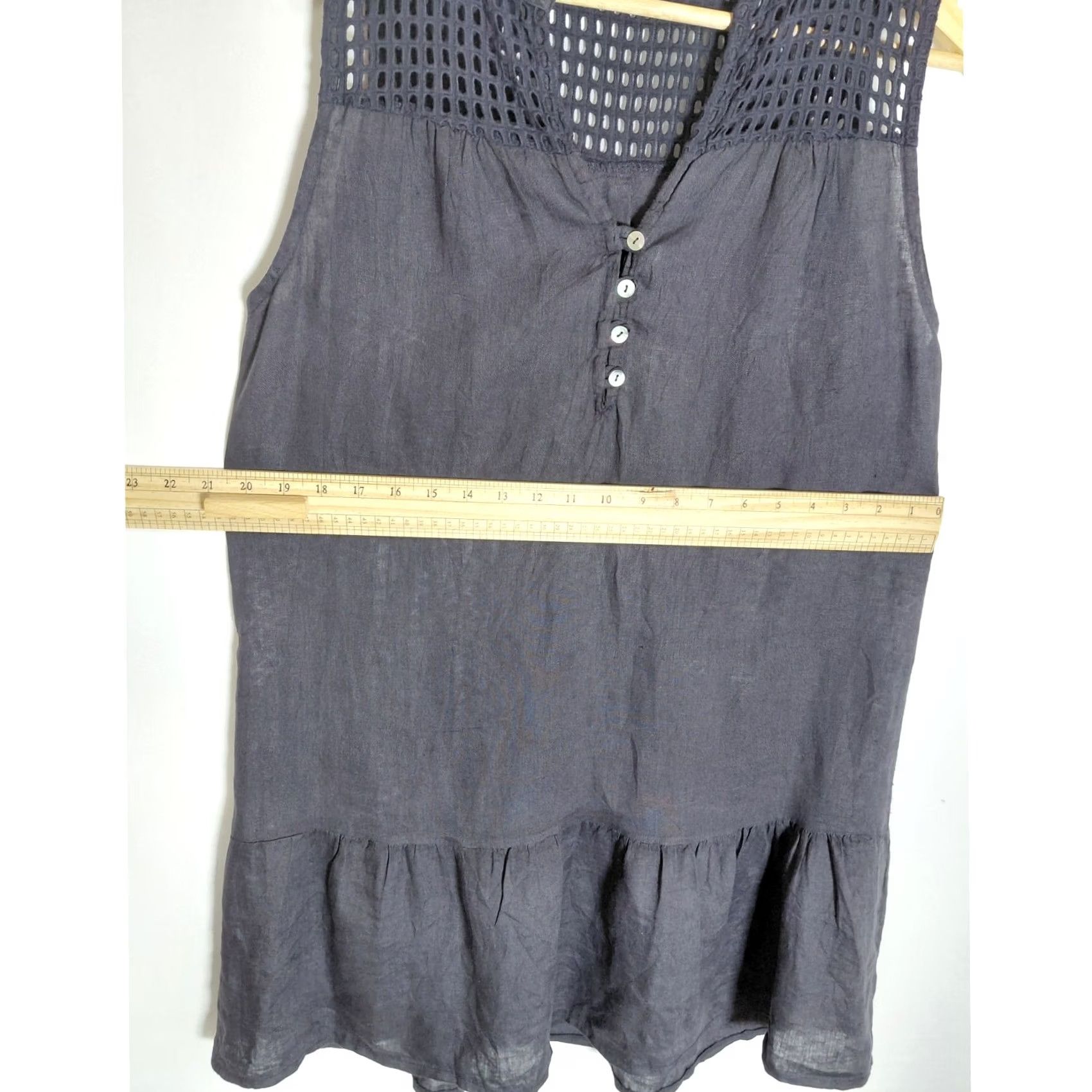 Vintage Rosemarine Dress M Black Sleeveless Collared Solid Women Made in Italy Size M / US 6-8 / IT 42-44 - 5 Thumbnail