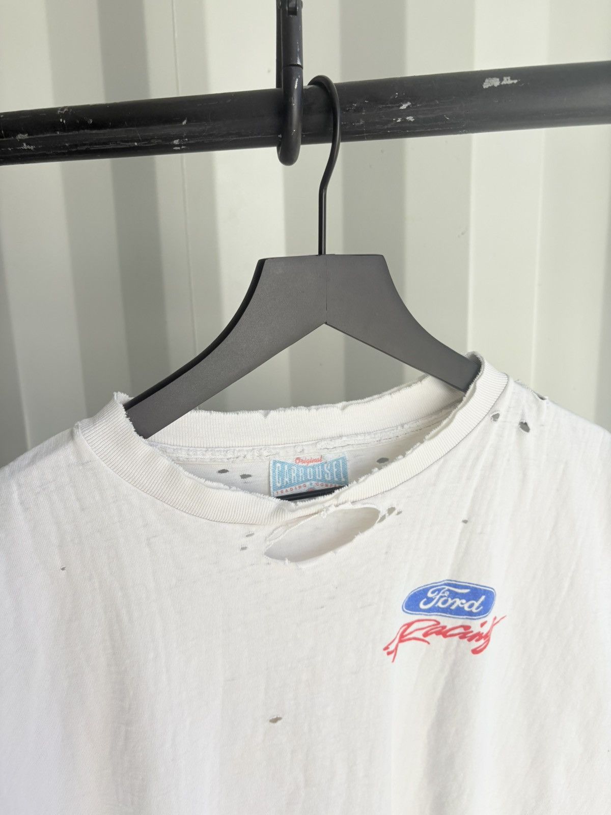 Vintage Thrashed Ford Racing Sun Faded Shirt Distressed Erd Grunge Size US XL / EU 56 / 4 - 6 Thumbnail