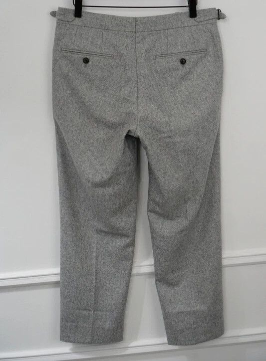 Suitsupply Men Suitsupply Brentwood Trousers Flannel Wool Grey UK/US40 Size 40R - 2 Thumbnail