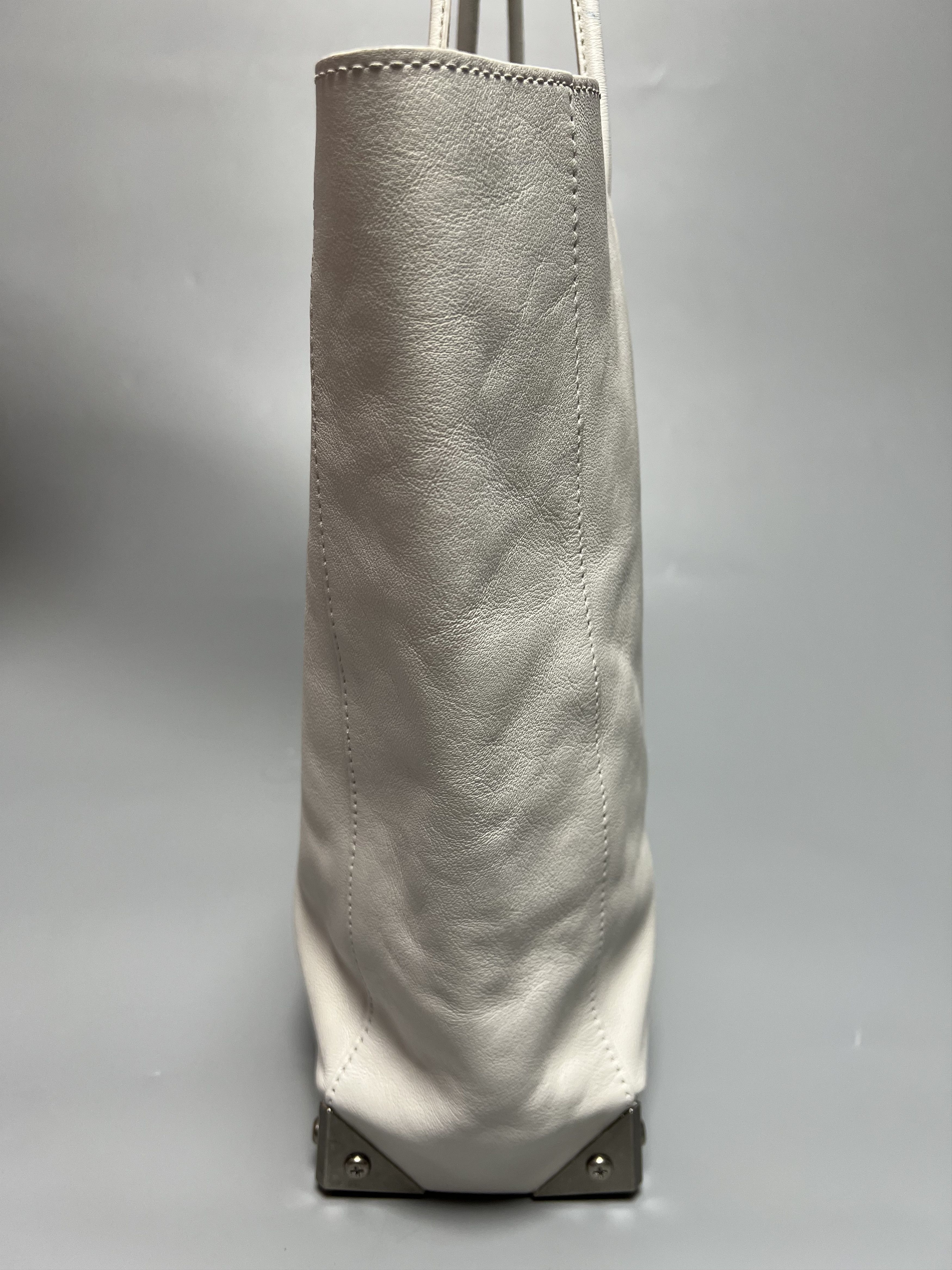 Alexander Wang Alexander Wang White Leather Tote Shoulder Bag Size ONE SIZE - 4 Thumbnail