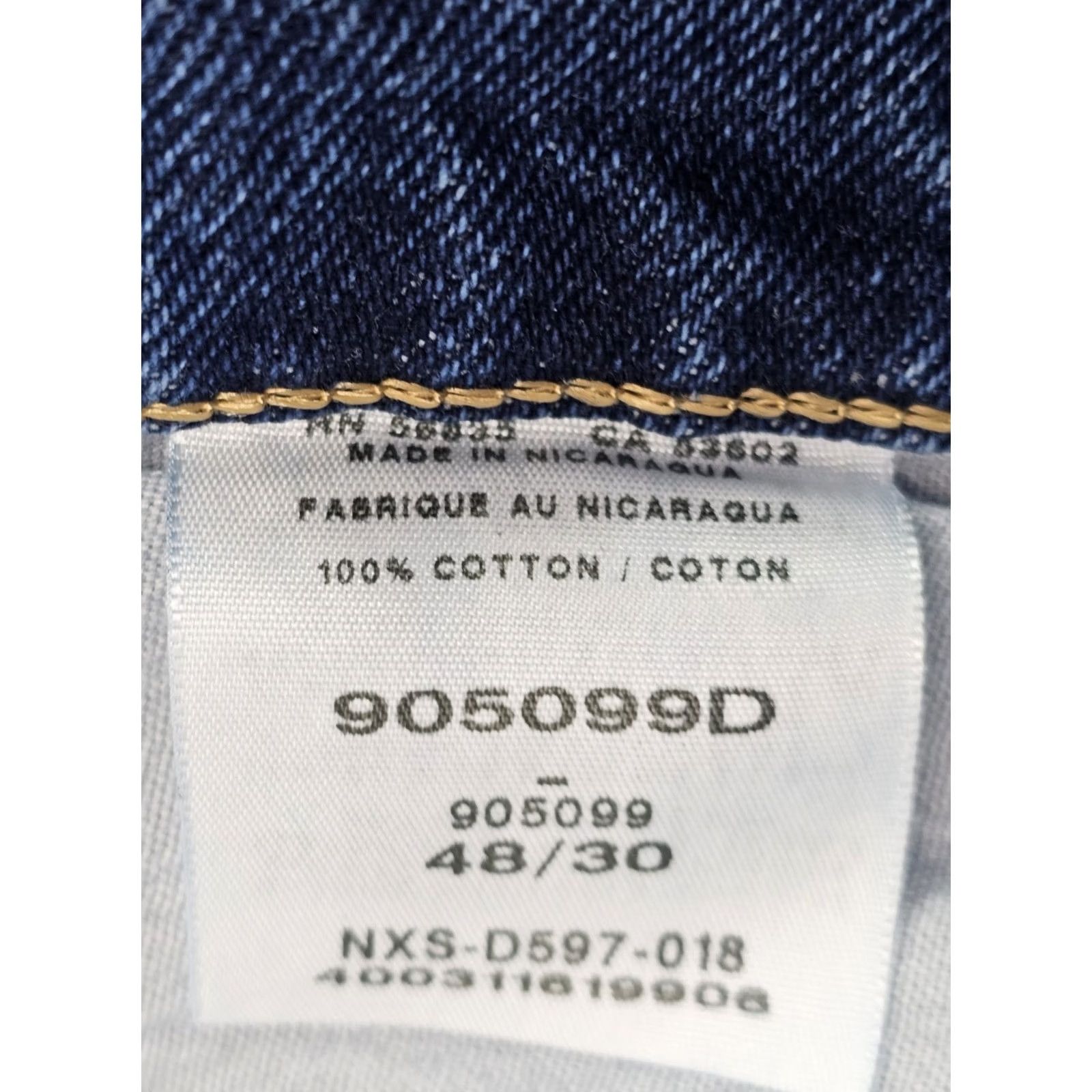 Vintage Cabela's Roughneck Jeans Men's Regular Fit 48x30 Blue Denim 5-Pocket NWT Bass Pro Shops/Cabela's Vintage: No Size US 32 / EU 48 - 7 Thumbnail