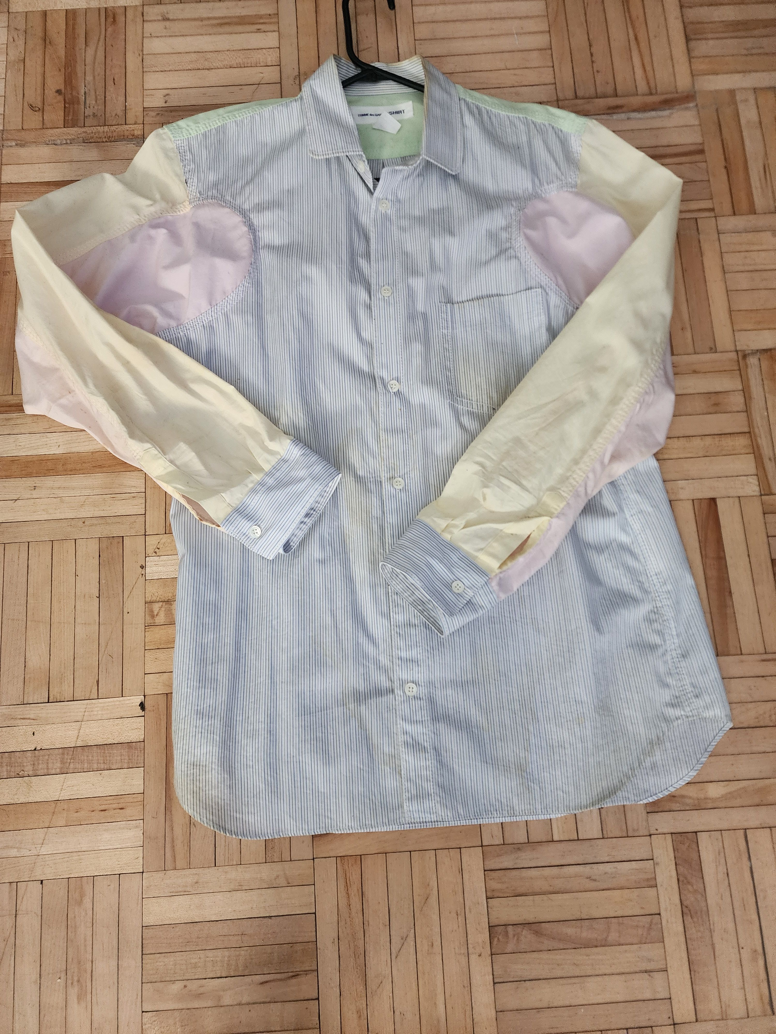 Comme des Garcons comme des grcons pastel mix stripe shirt med Size US M / EU 48-50 / 2 - 2 Thumbnail