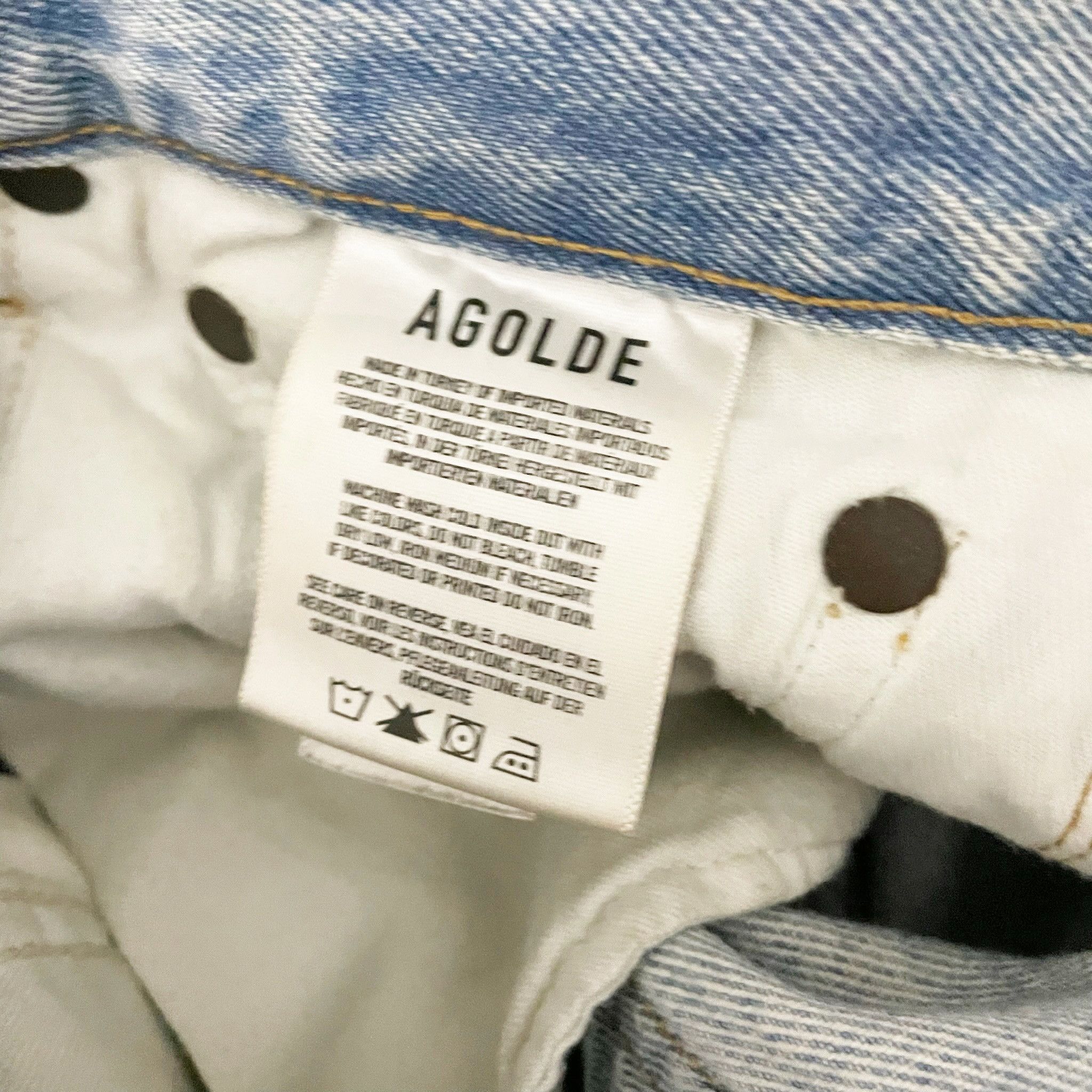 Agolde Agolde Women's 90's Straight Leg Fit Size 27" / US 4 / IT 40 - 3 Thumbnail