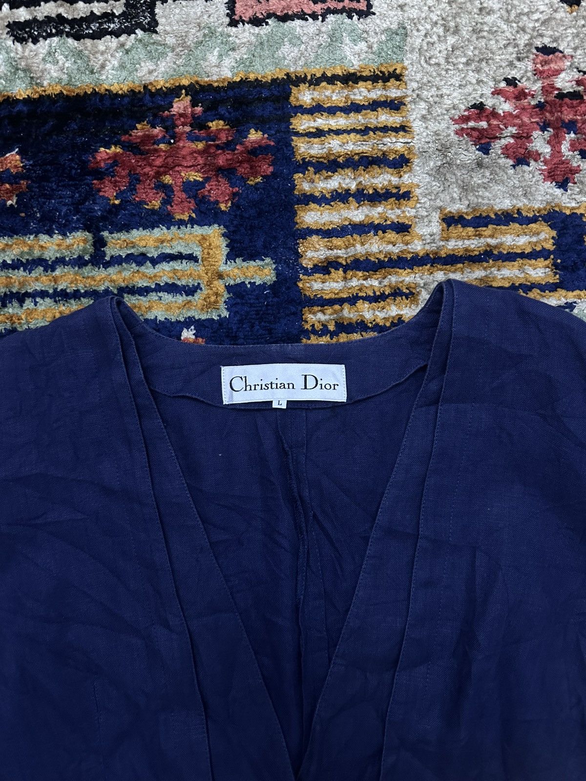 CHRISTIAN DIOR WOMAN’S NO COLLAR SHORT JACKET 1 BUTTON