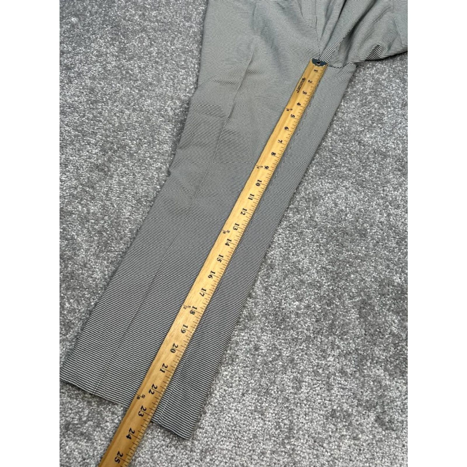 Theory Theory Pants Skinny Womens 6 Multicolor Houndstooth Mid Rise Stretch Zipper Pockets Ankle Casual Modern 8.5-10.5in Inseam 23in Theory Womens Pants Size 28" / US 6 / IT 42 - 5 Thumbnail