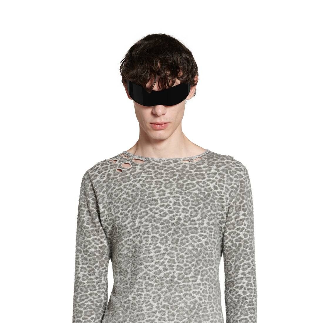 Balenciaga o1w1db10226 Leopard Sweater in Multicolor Size US XS / EU 42 / 0 - 5 Thumbnail