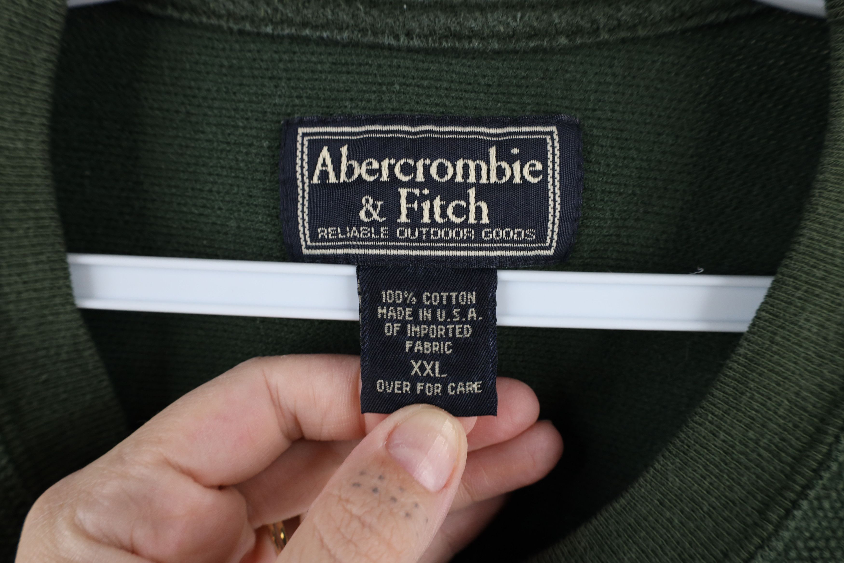 Abercrombie & Fitch × Vintage Vintage 90s Abercrombie & Fitch Thermal Knit T-Shirt USA Size US XXL / EU 58 / 5 - 4 Thumbnail