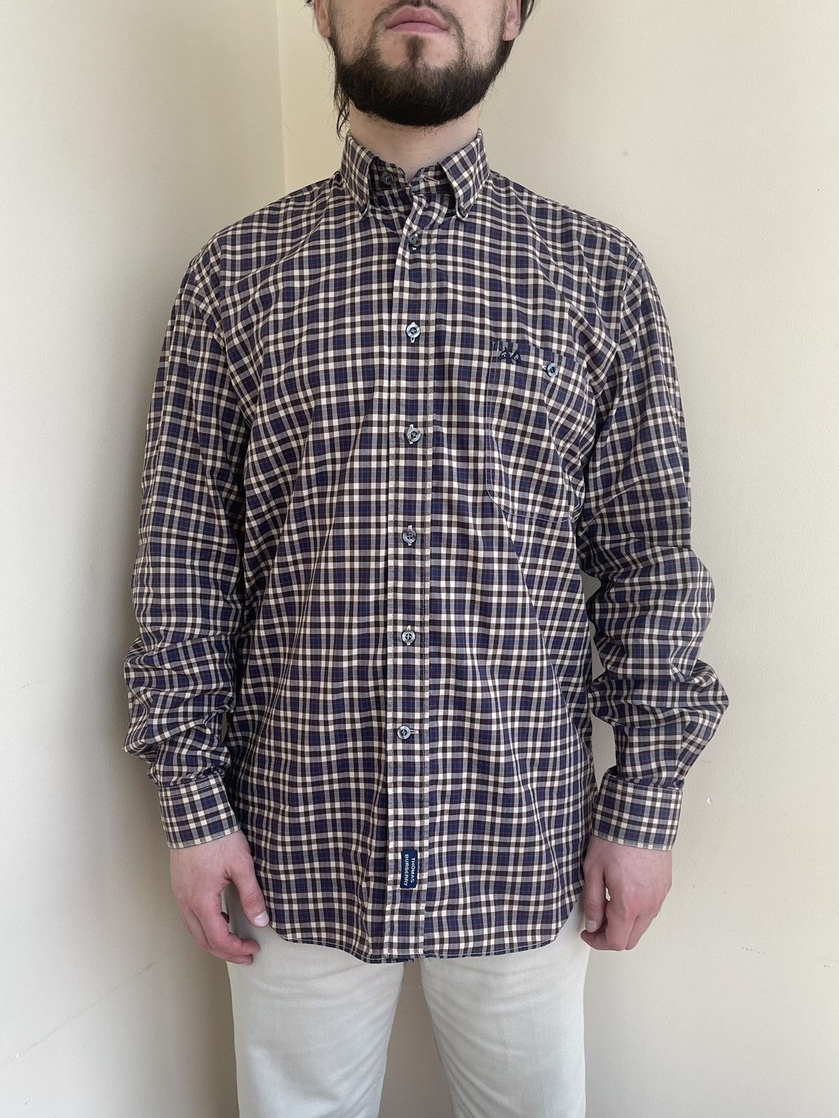 Burberry Thomas Plaid Checked Button Down Long Sleeve Shirt 2000s Size US M / EU 48-50 / 2 - 3 Thumbnail