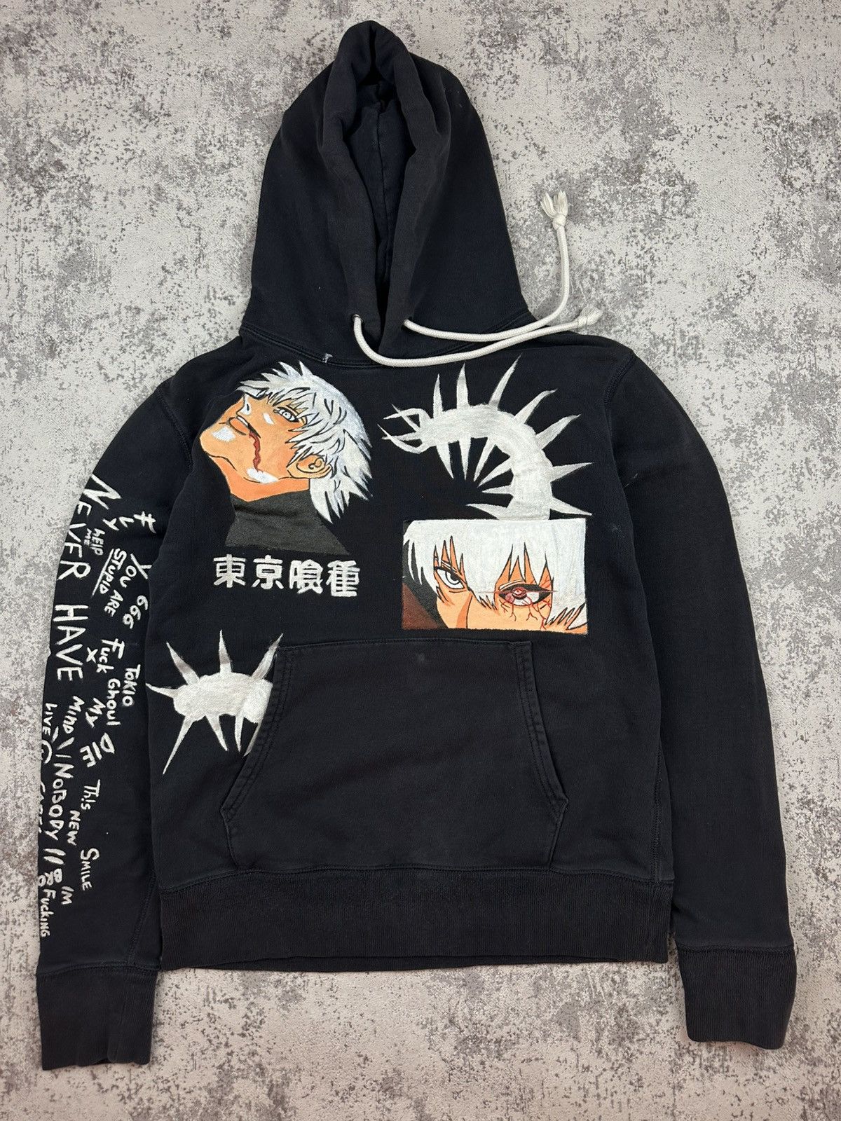 Anime Hand Painted Tokyo Ghoul Hoodie ZXC Graffiti Anime Size US S / EU 44-46 / 1 - 1 Thumbnail