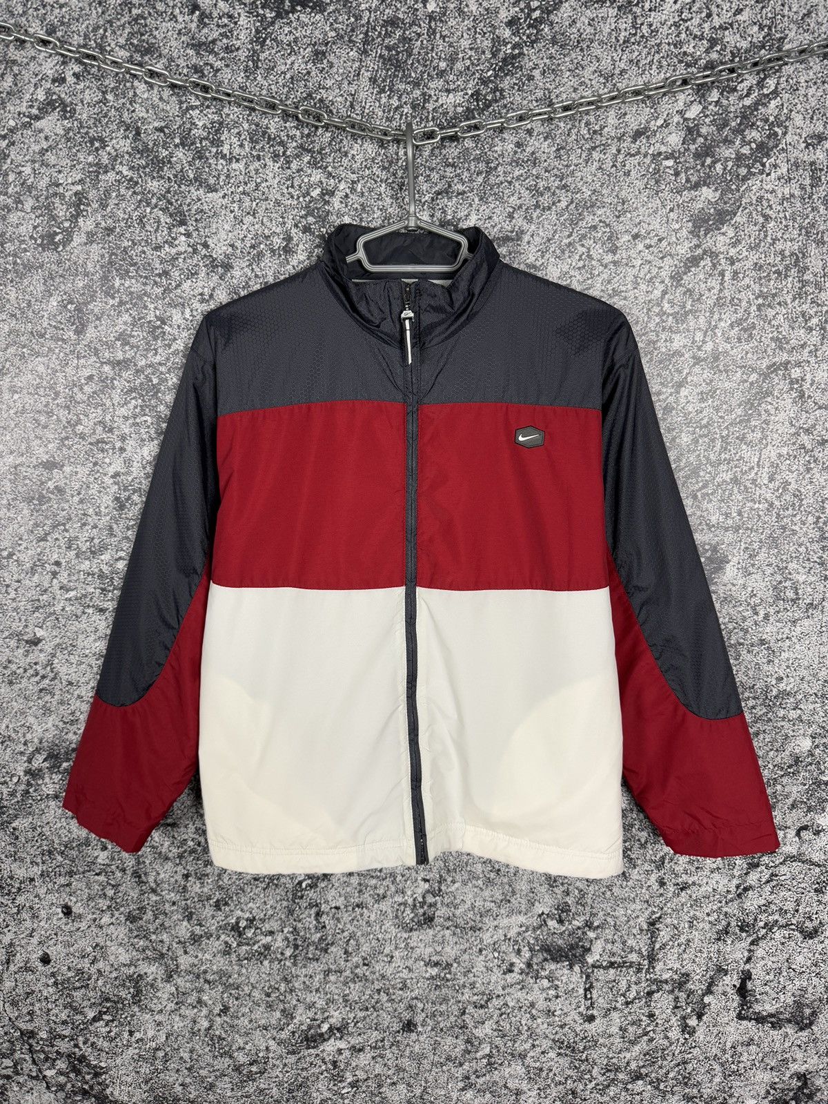Nike Women’s Nike Vintage Nylon Jacket Swoosh Windbreaker Size L Size L / US 10 / IT 46 - 1 Thumbnail
