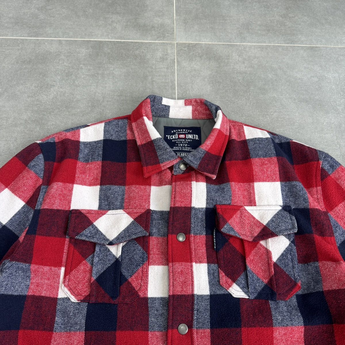 Ecko Unltd. Ecko Unltd. Premium Varsity Jacket Wool Checked Men Size XL Size US XL / EU 56 / 4 - 9 Thumbnail