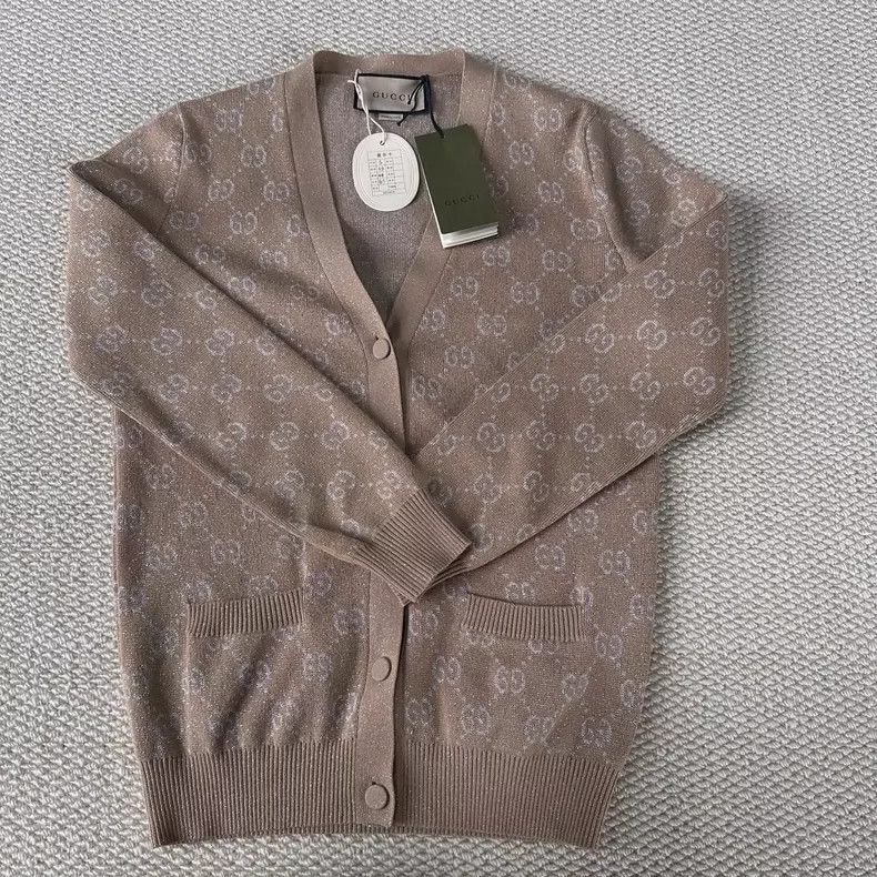 Gucci Gucci Cardigan with Double G Logo Design- DMC Size US S / EU 44-46 / 1 - 1 Thumbnail