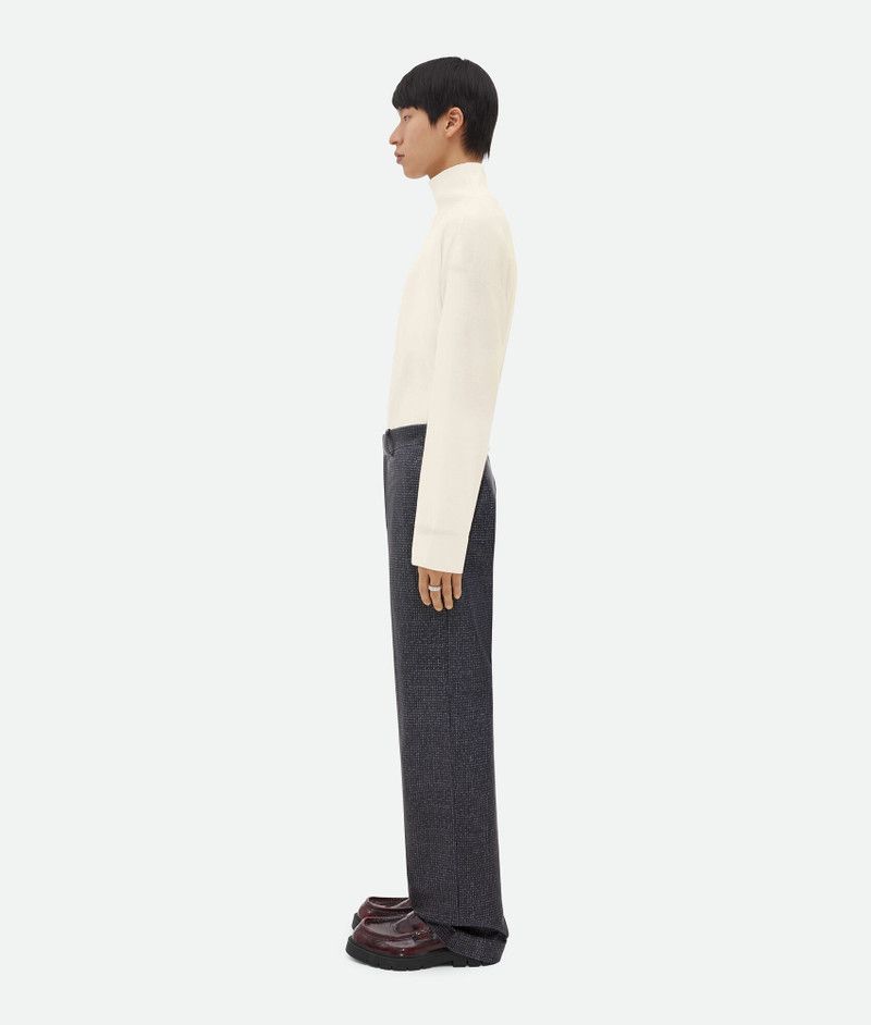 Bottega Veneta o1bcso1str0426 Printed Leather Houndstooth Pants in Black Size US 34 / EU 50 - 2 Thumbnail