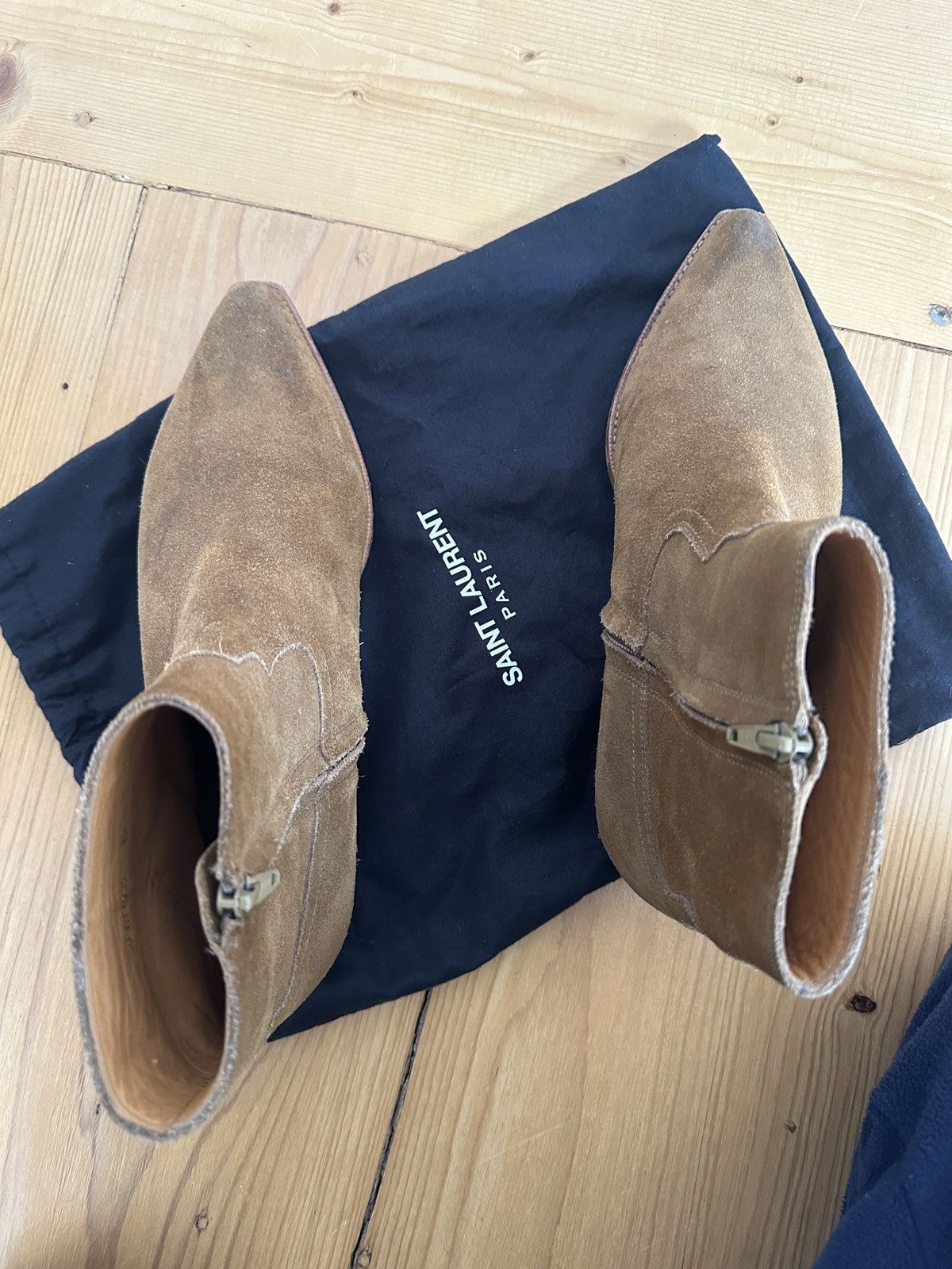 Saint Laurent Paris Saint Laurent Paris Santiag Boots Hedi Slimane Era Size US 8.5 / EU 41-42 - 4 Thumbnail