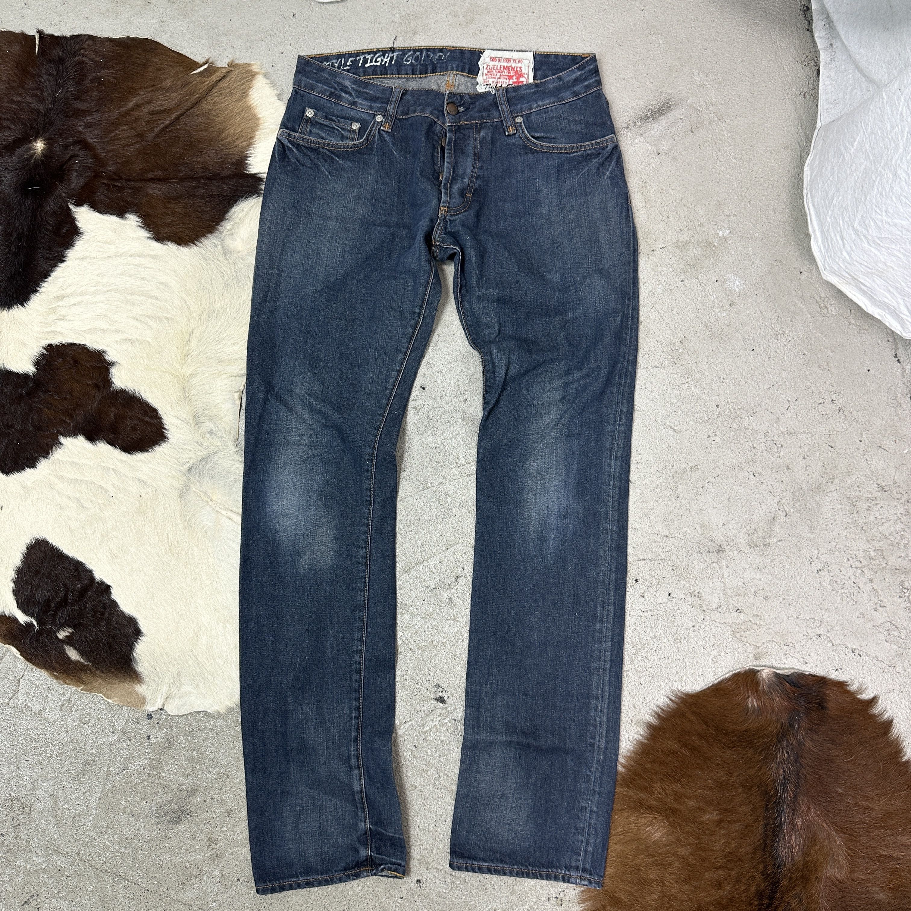 Vintage Vintage Denim Streetwear Cross Patch Zu Element Jeans Y2K Size 29" - 7 Thumbnail