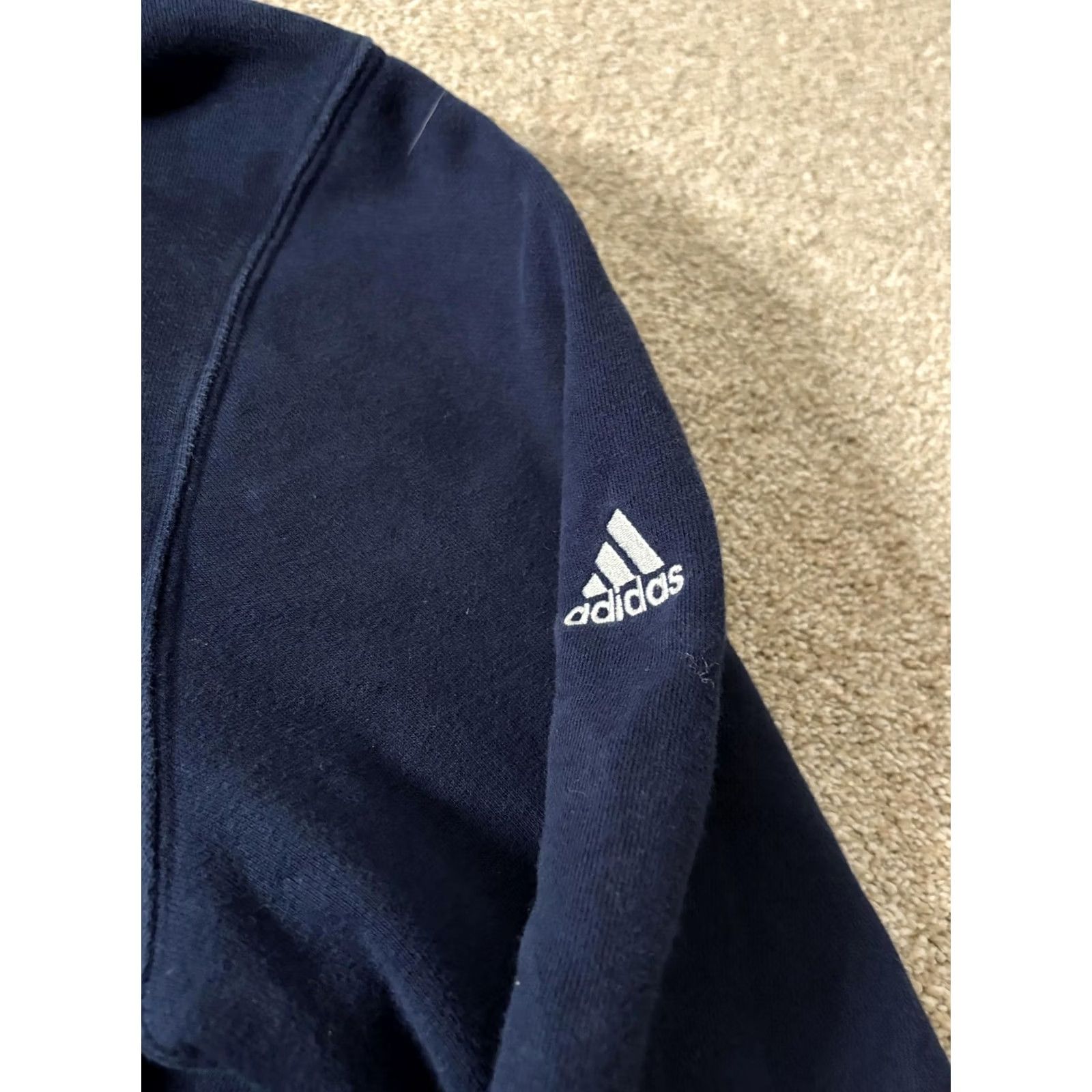 Adidas Adidas Mens XL Blue Fleece Pullover - Berkeley Soccer Graphic Hoodie Size US XL / EU 56 / 4 - 5 Thumbnail