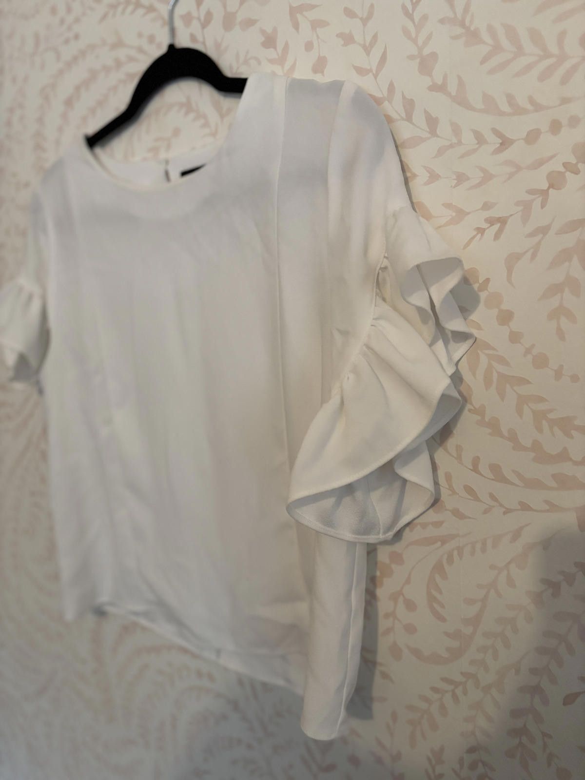 Drew House Saks 5th Ave Luxury Brand DREW Blouse with Ruffle Sleeves Size S / US 4 / IT 40 - 2 Thumbnail
