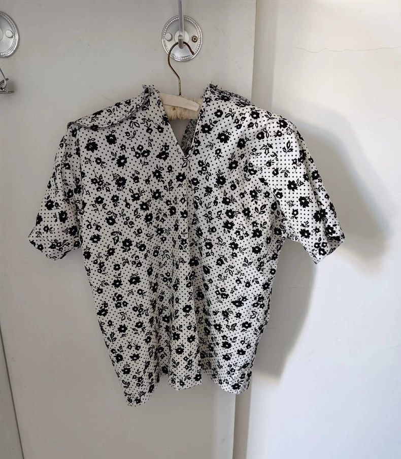 Comme des Garcons Comme Des Garcons Short sleeve shirt with petal collar dec Size M / US 6-8 / IT 42-44 - 8 Thumbnail