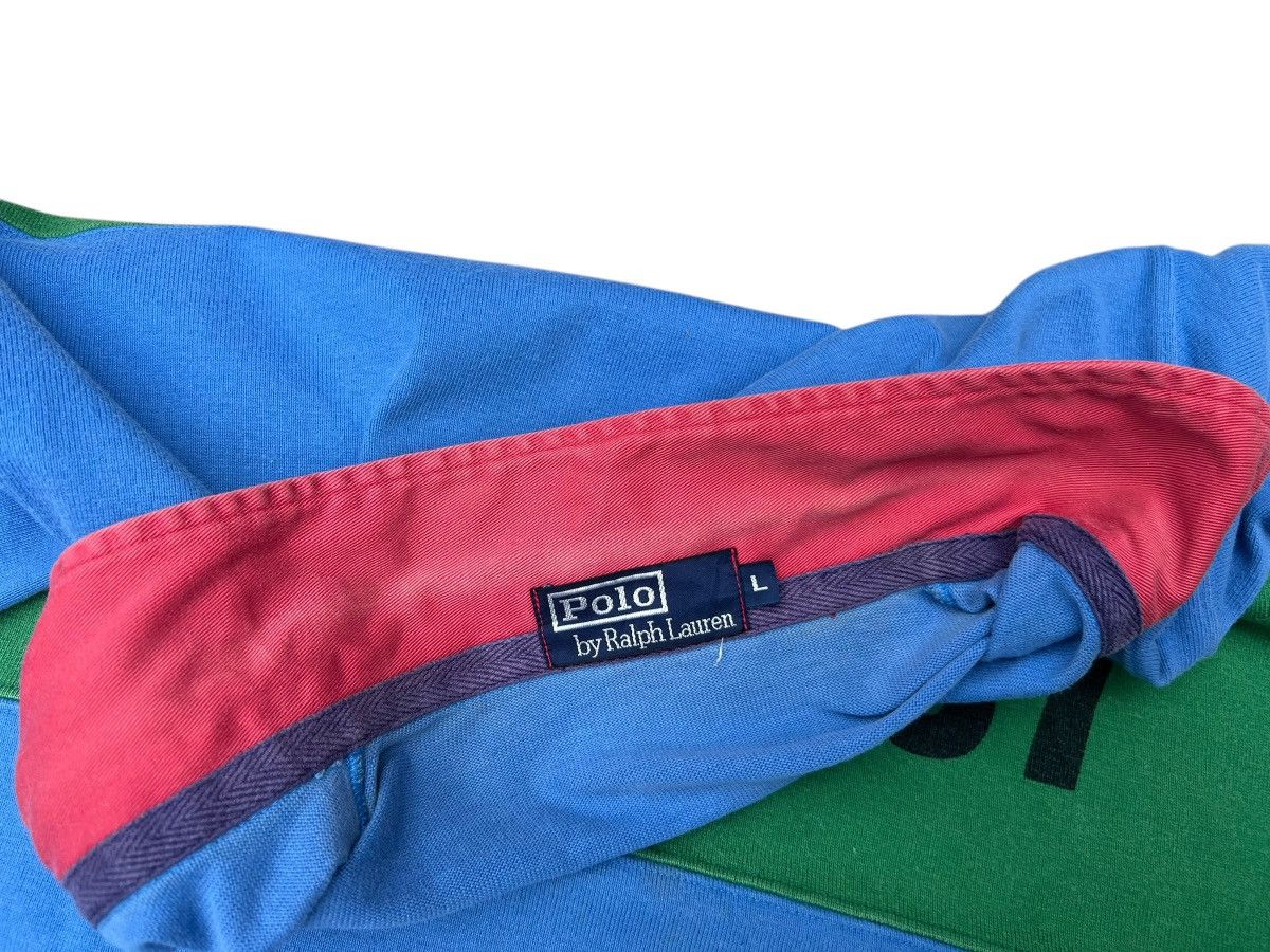 Polo Ralph Lauren Vintage 90s Polo Ralph Lauren RLPC67 Spell Out Rugby Shirt Size US L / EU 52-54 / 3 - 12 Thumbnail