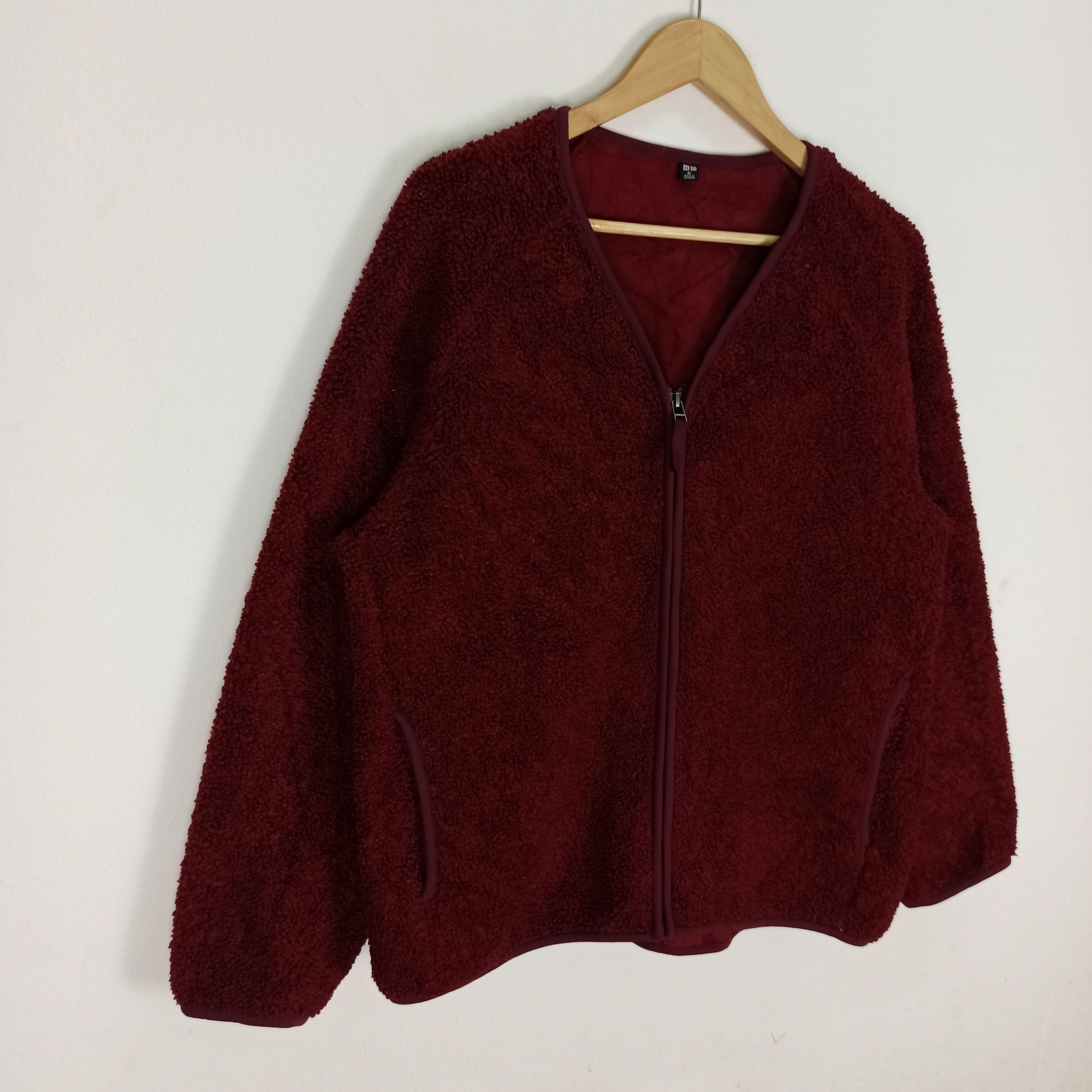 Japanese Brand 🔥STEALS🔥 Vintage UNIQLO Deep Pile Cardigan Jacket Size XL / US 12-14 / IT 48-50 - 3 Thumbnail
