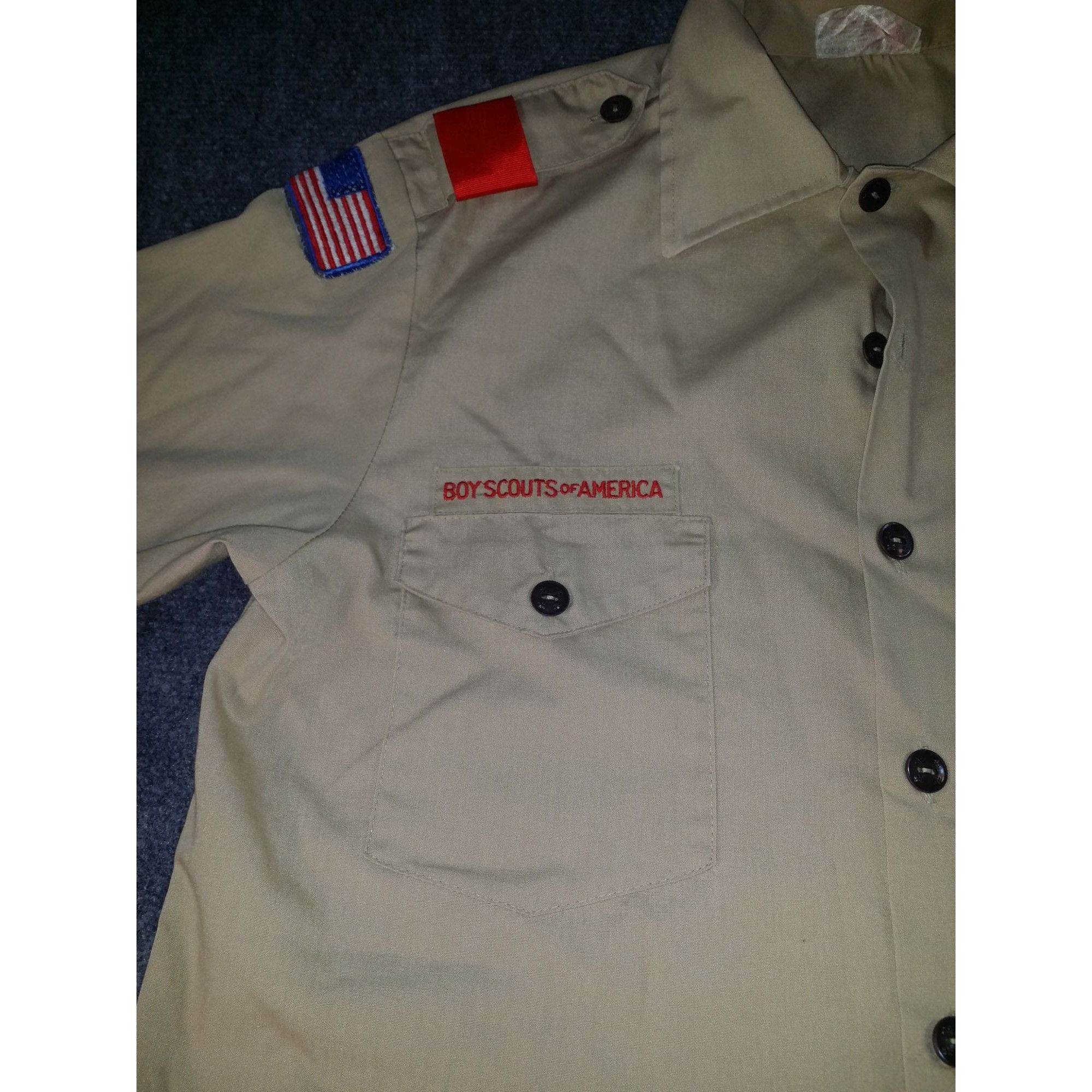 Vintage Vintage Boy Scouts Of America Button Up Shirt Men Sz M Brown Size US M / EU 48-50 / 2 - 2 Thumbnail