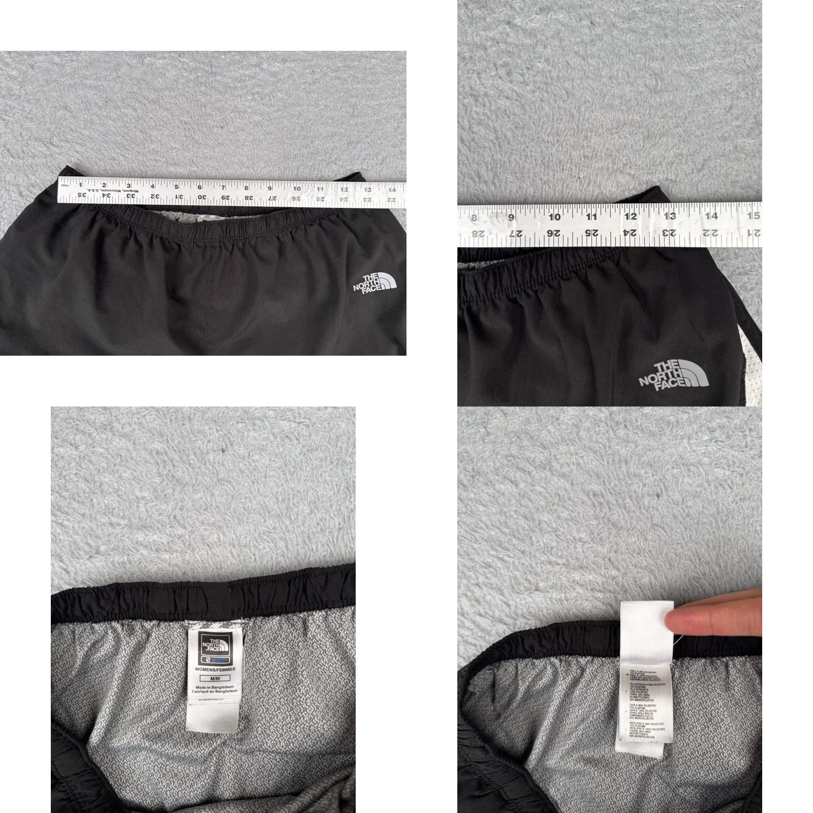 The North Face The North Face Shorts Women Medium Black White Track Sweat Lined Flight Series Size 32" / US 10 / IT 46 - 8 Thumbnail