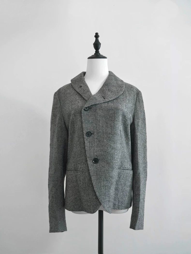 Yohji Yamamoto Yohji Yamamoto Green fruit collar slanting front houndstoot Size US M / EU 48-50 / 2 - 5 Thumbnail