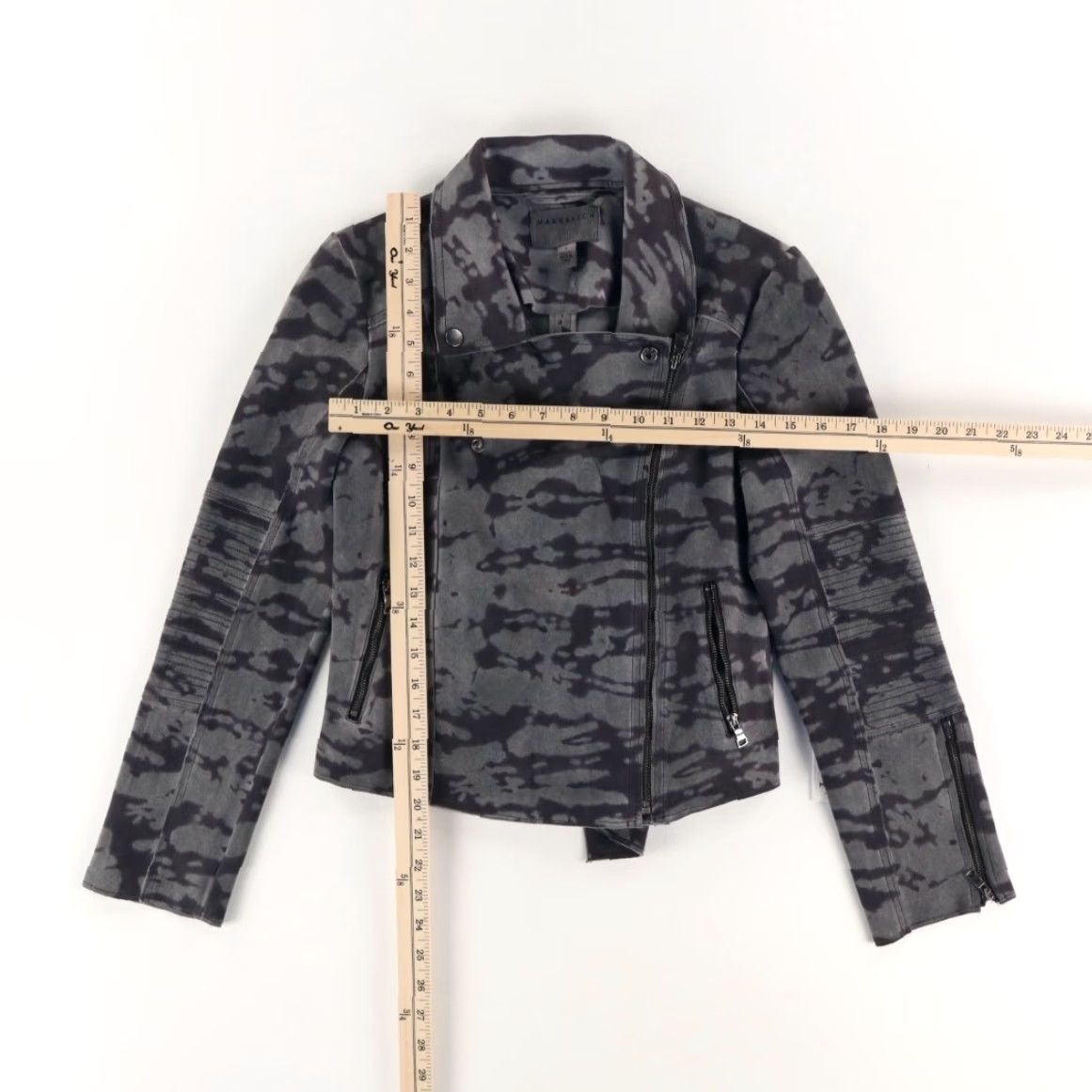 Vintage Marrakech Margot Moto High Stretch Solid Long Sleeve Jacket Blackpearl Women's S Shirt Size S / US 4 / IT 40 - 3 Thumbnail