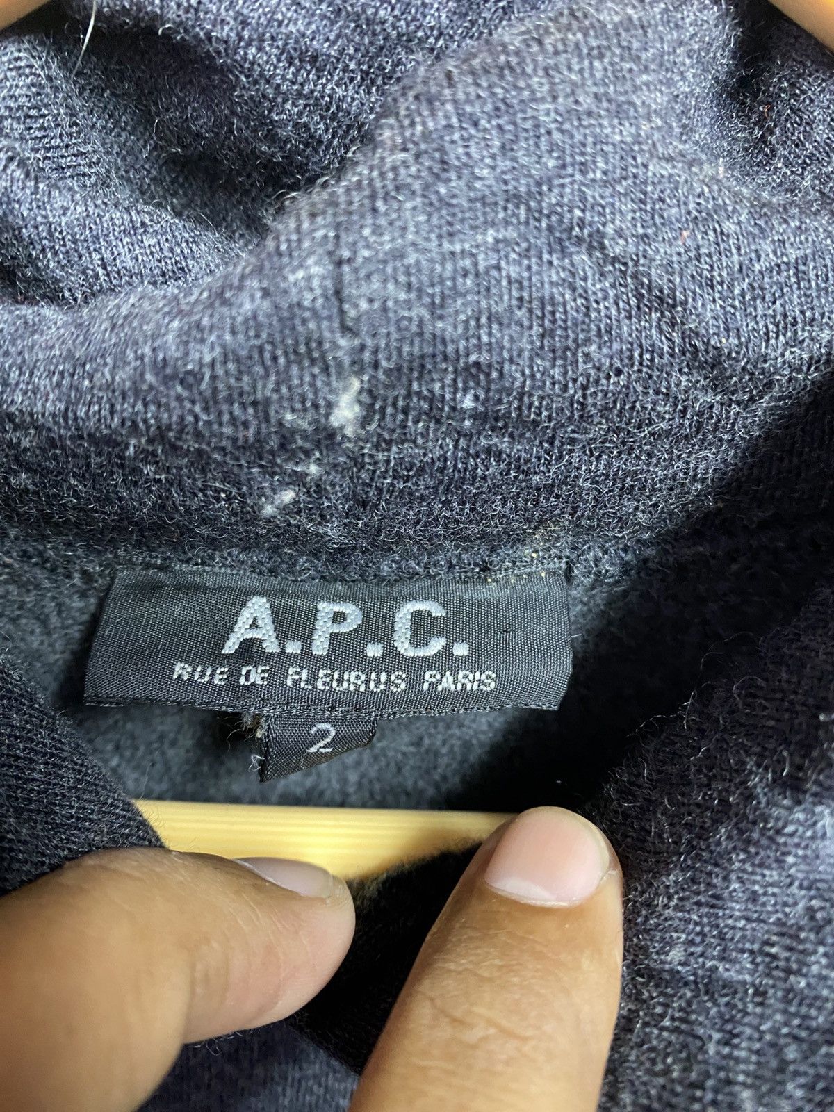 A.P.C. Vintage A.P.C. hoodie 100% wool Size US XL / EU 56 / 4 - 2 Thumbnail