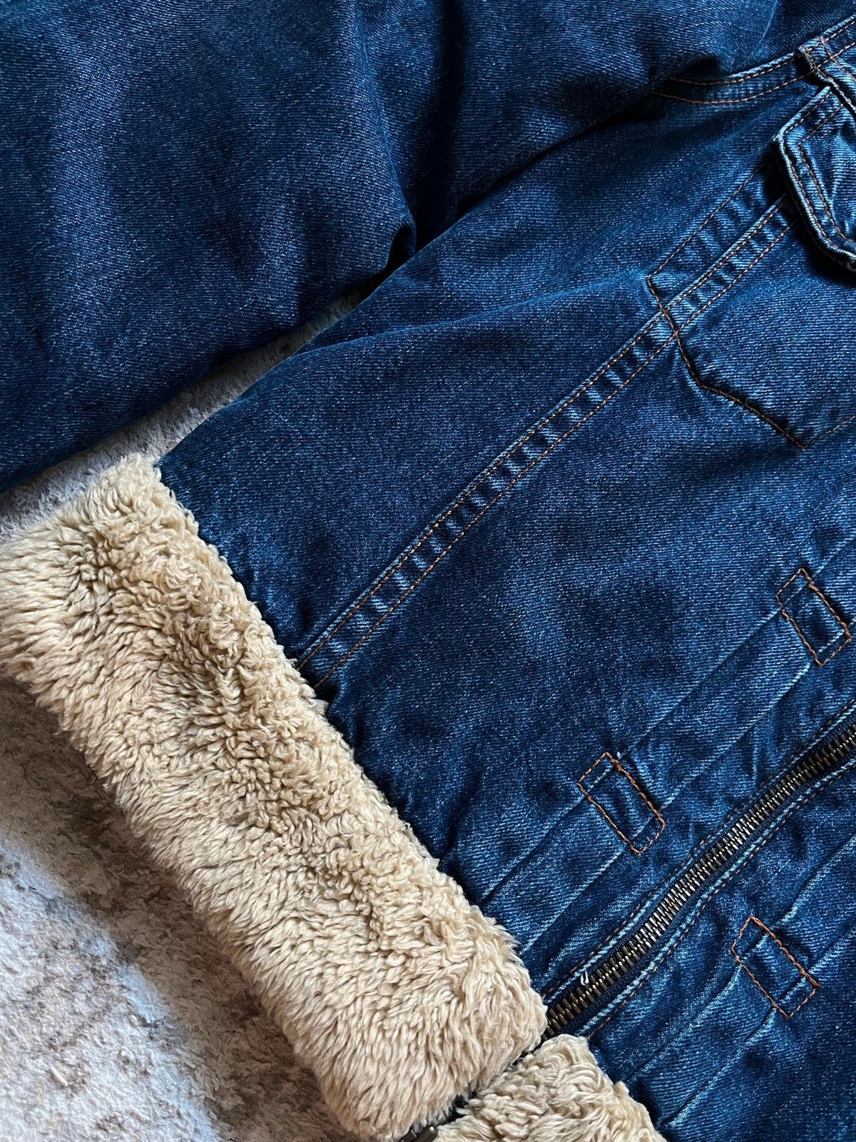 Levi's Levi's 73696 03 Sherpa Boxy Jeans Denim Jacket 2003 Rare Size S / US 4 / IT 40 - 5 Thumbnail