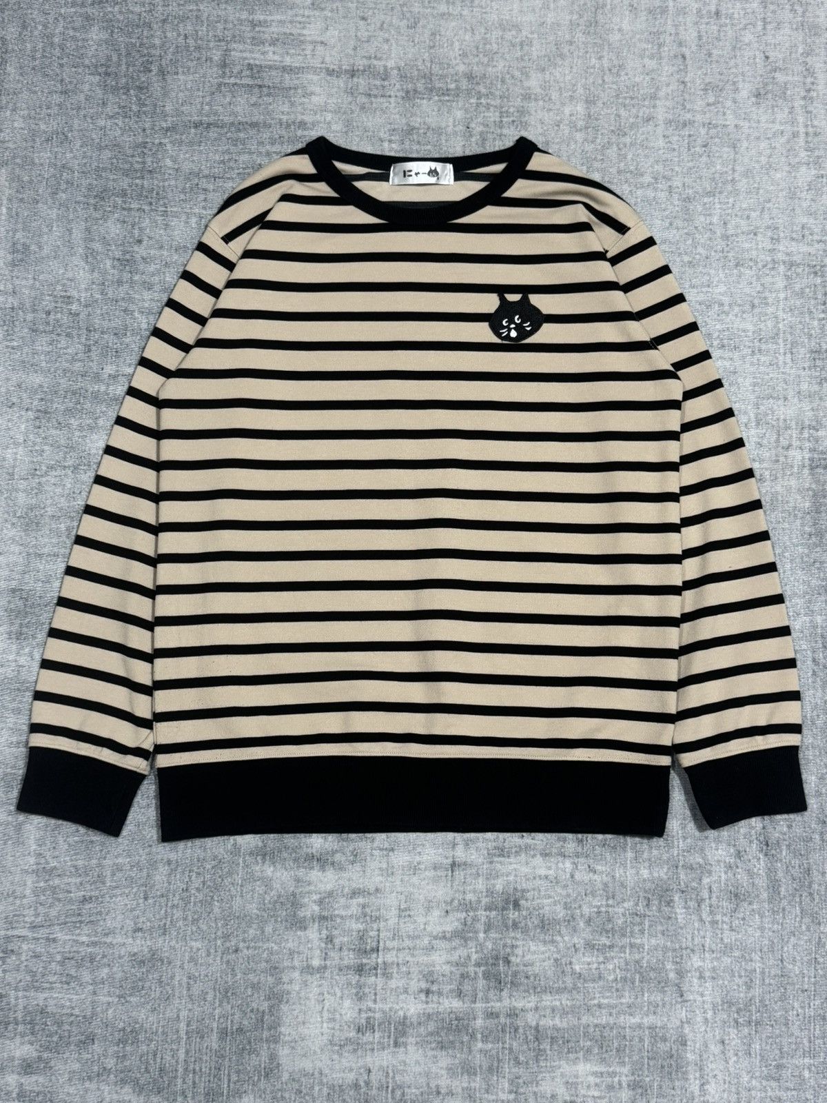 Ne-Net Ne-Net Nya Cat Striped Sweatshirt Size US M / EU 48-50 / 2 - 1 Thumbnail