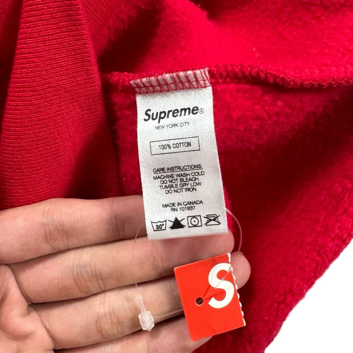 Supreme Supreme 2017 GT Hoodie - Red Sweatshirts Size US L / EU 52-54 / 3 - 4 Thumbnail