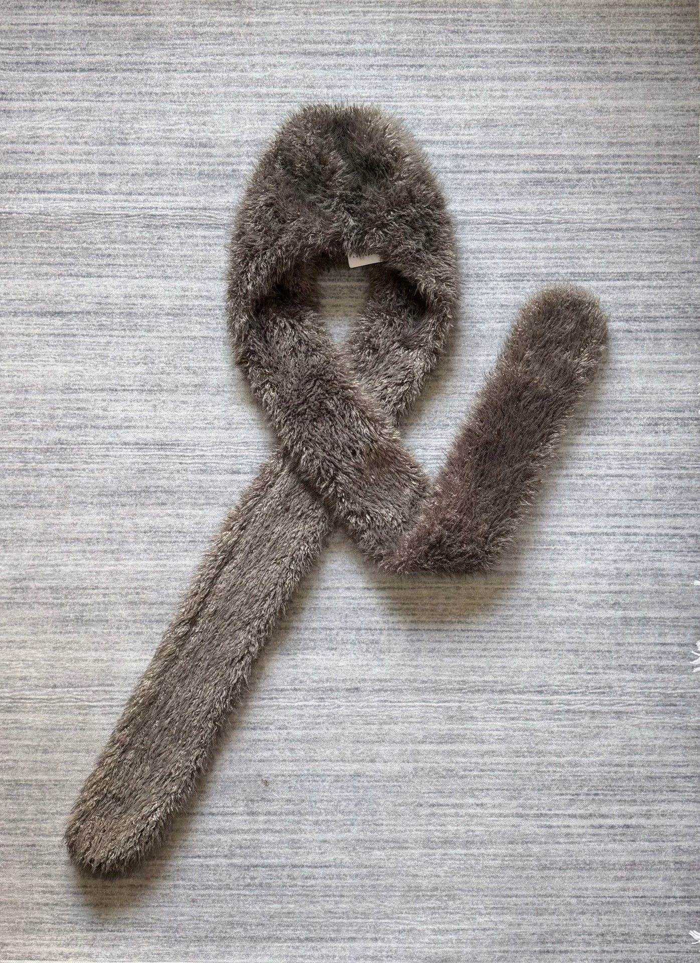 Other Cornerstone Long Fleece Hooded Scarf Boa Muted Brown Free NWT Size ONE SIZE - 1 Thumbnail