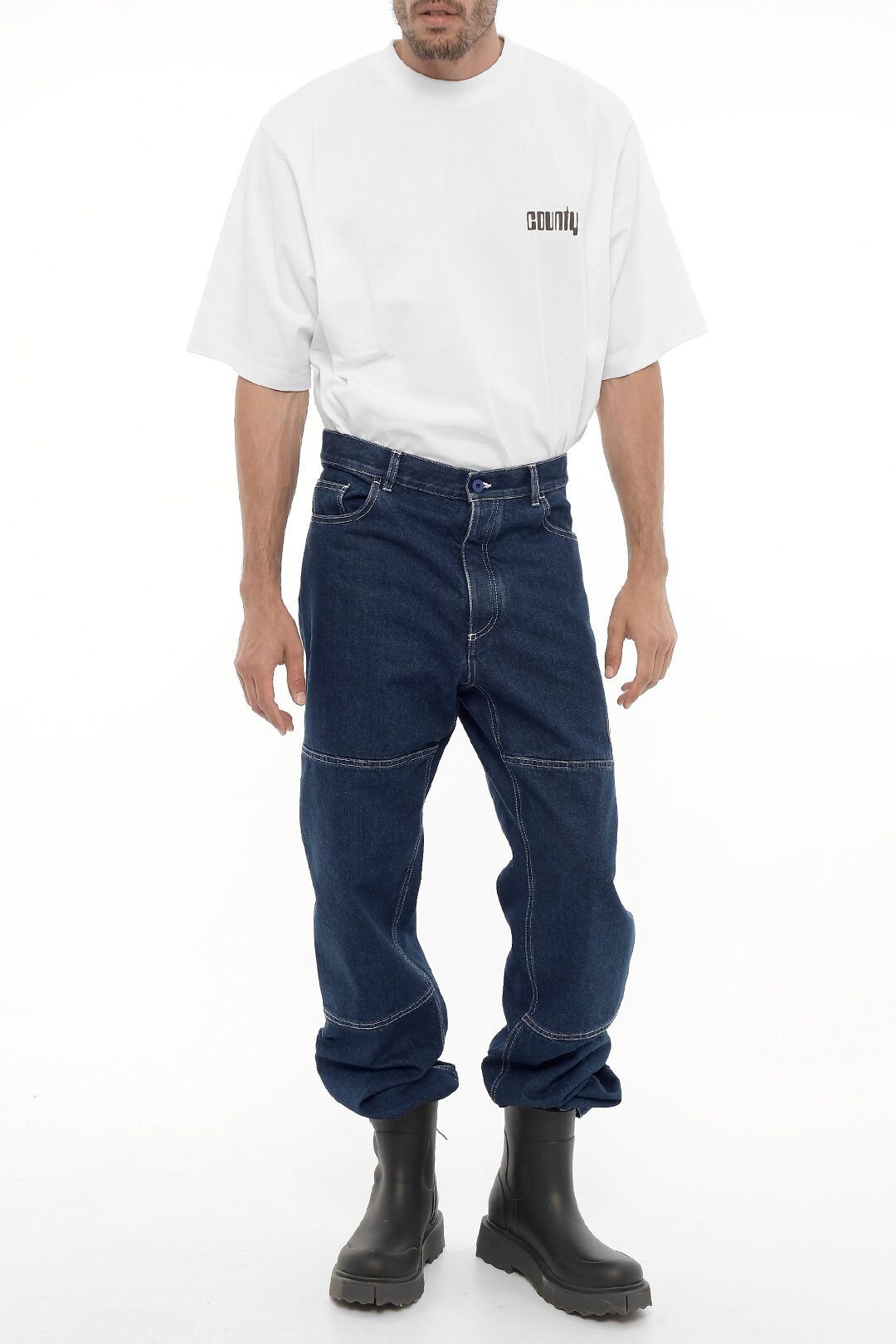 og1mm0824 Straight Leg Regular Fit Jeans in Blue