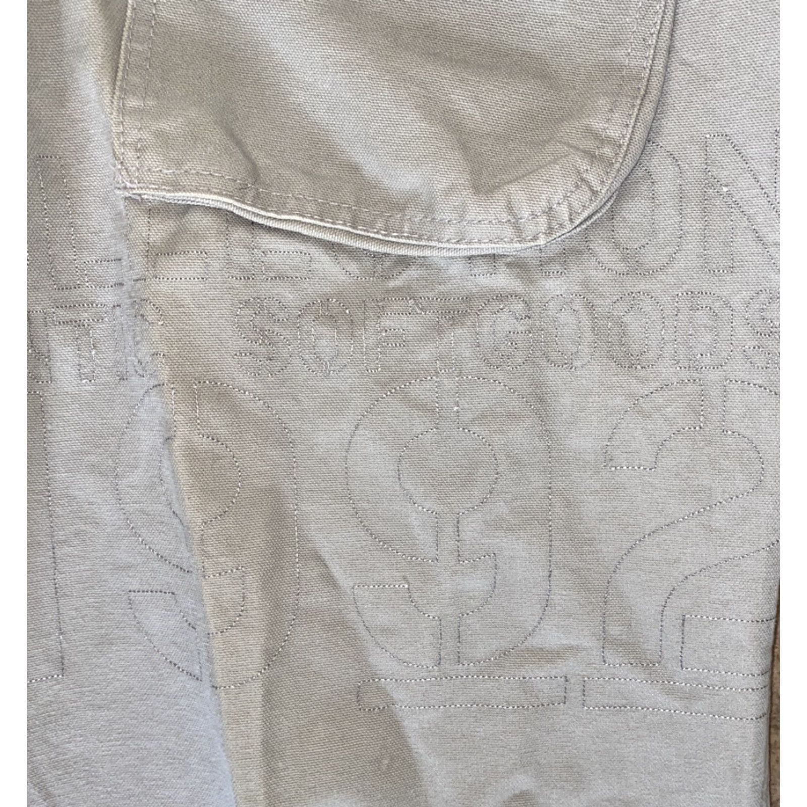Fubu VINTAGE Fubu Apparel Mens Gray Zip Fly Heavy Duty Pants Casual Pants 35 In Waist 33 In Inseam Mens Gray Size US 35 - 6 Thumbnail