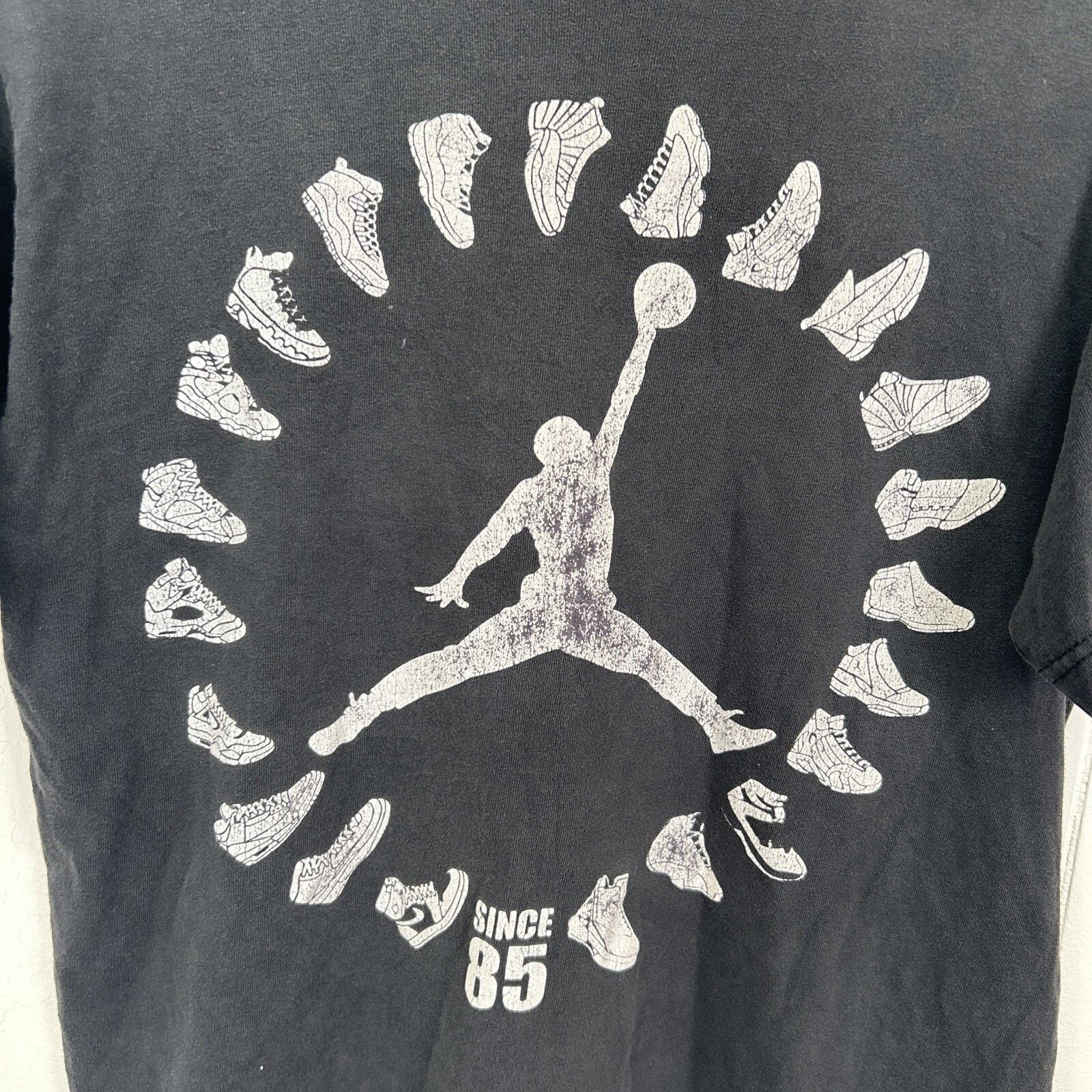 Jordan Brand Jordan Collection Black Graphic T-Shirt Best Fit Medium Size US M / EU 48-50 / 2 - 2 Thumbnail