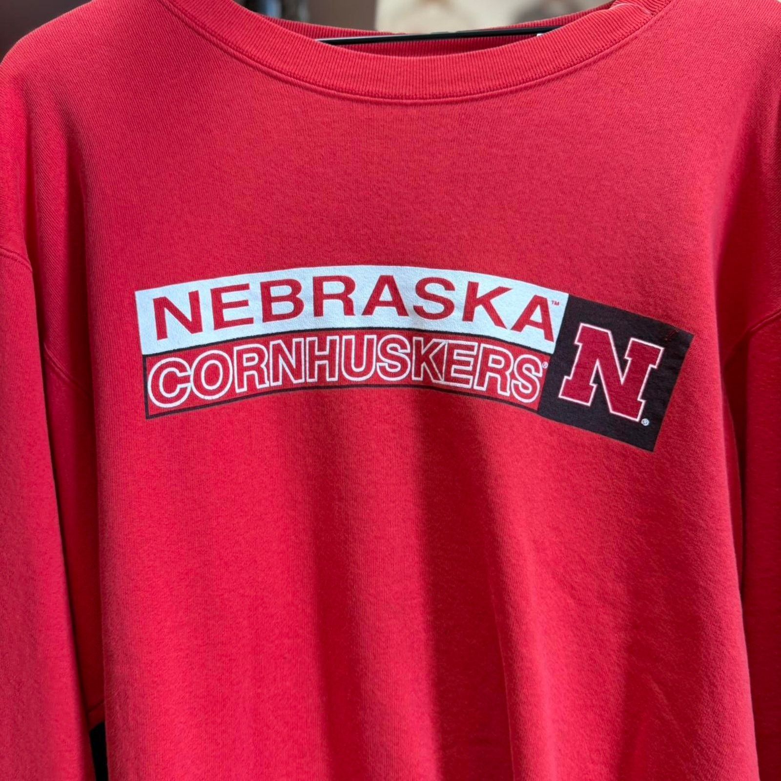 Vintage Vintage 90s Nebraska Huskers Football Crewneck Size US L / EU 52-54 / 3 - 3 Thumbnail