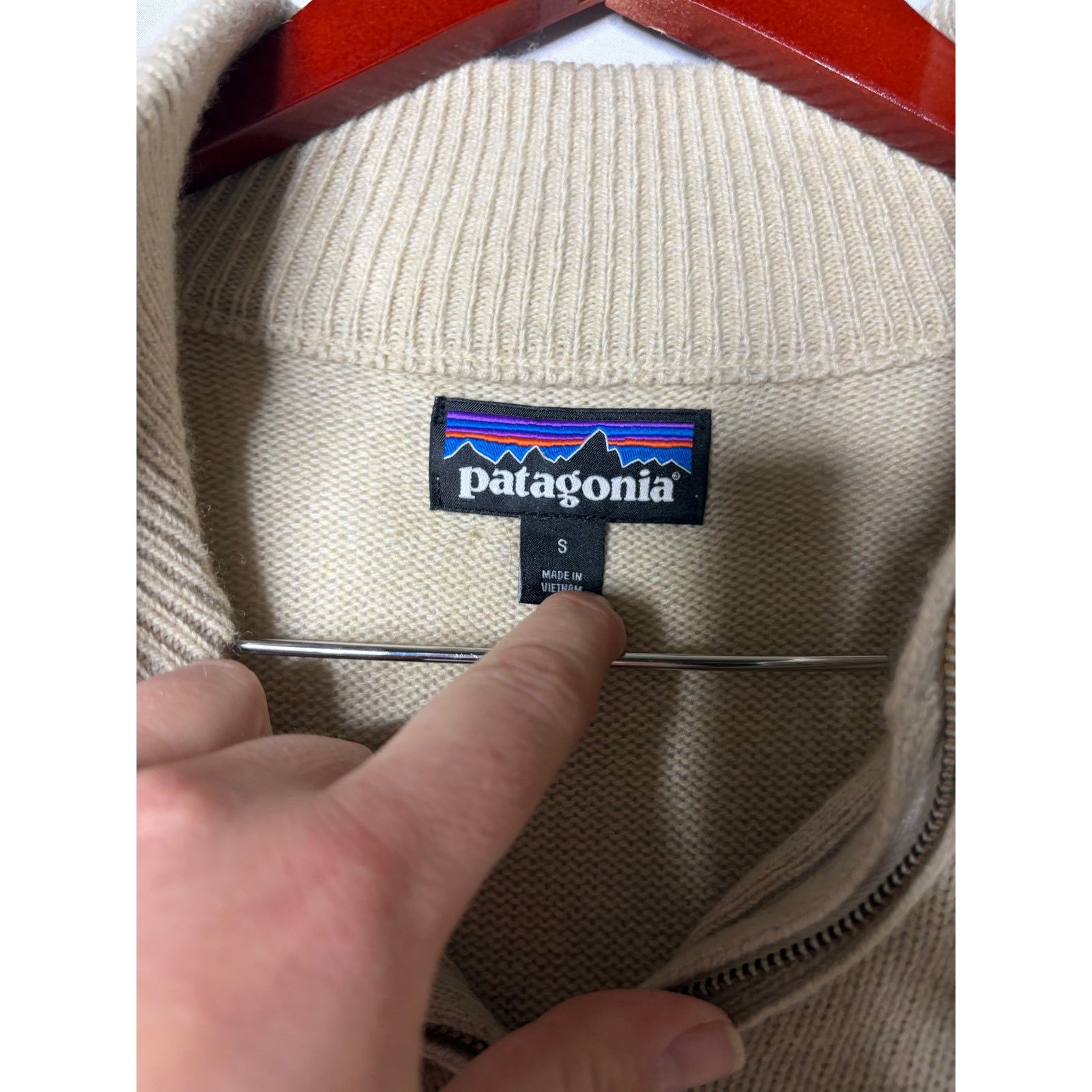 Patagonia Patagonia Men's Recycled Cashmere 1/4-Zip Sweater in cream S Size US S / EU 44-46 / 1 - 4 Thumbnail