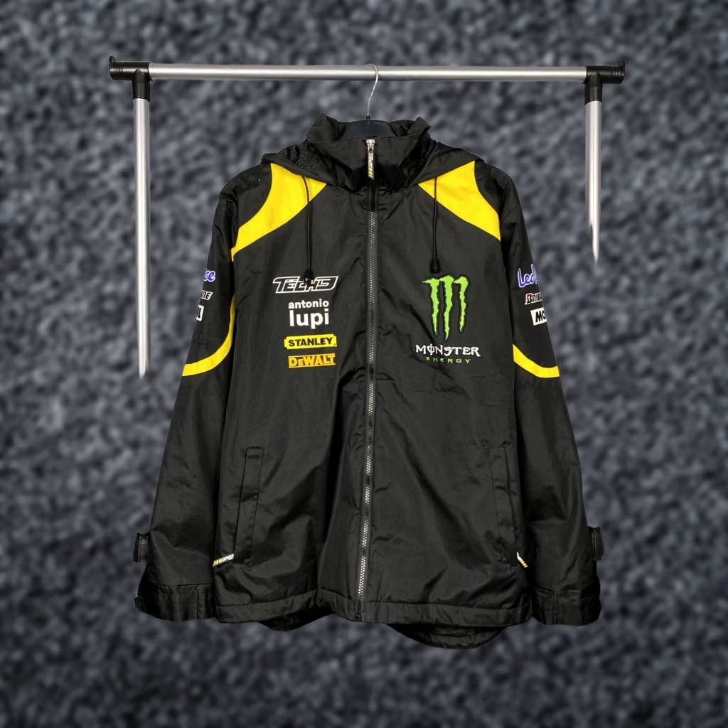 Vintage Monster Racing Vintage Mens Jacket M Black Nike? Size US M / EU 48-50 / 2 - 1 Thumbnail