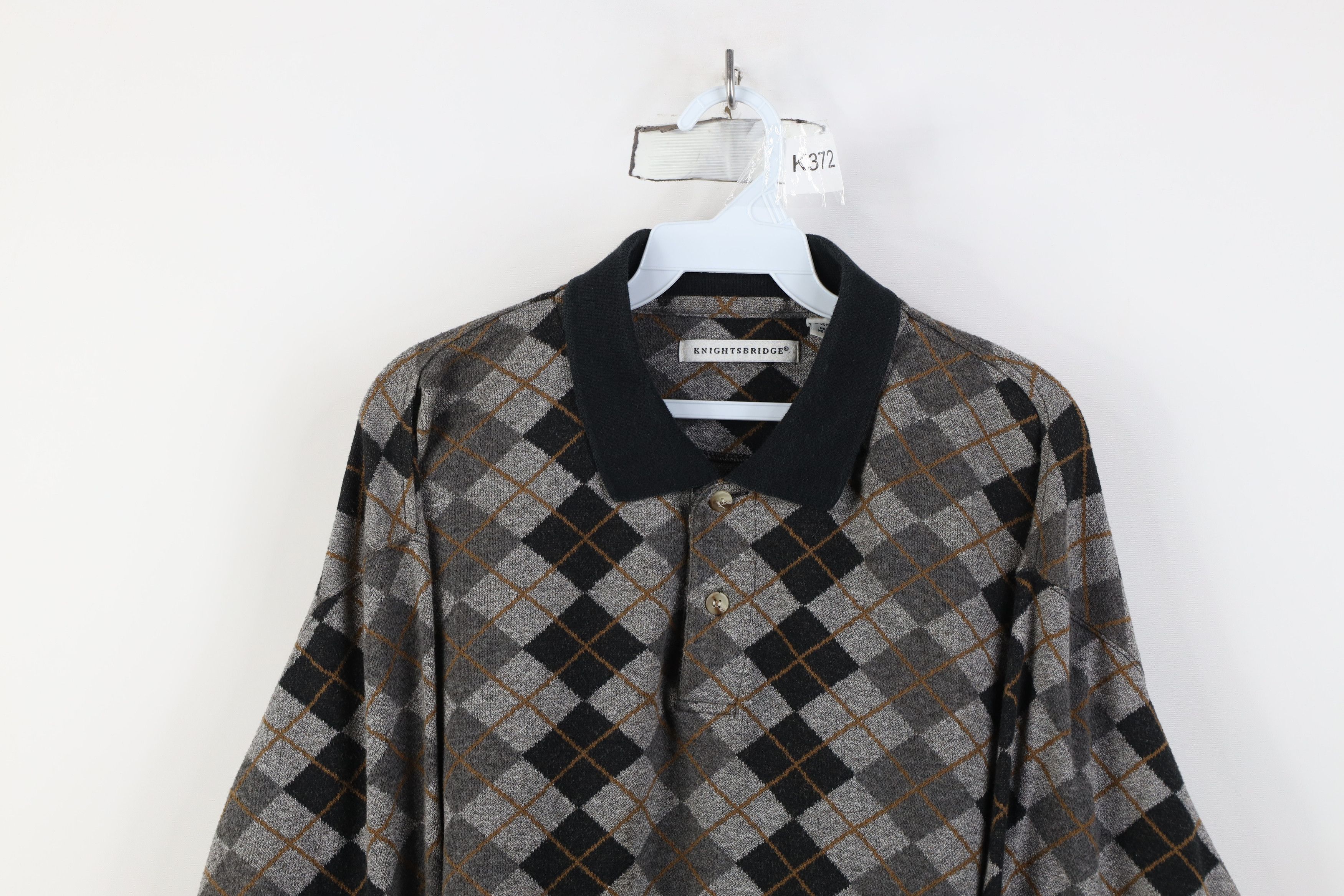Vintage Vintage 90s Streetwear Knit Long Sleeve Rugby Polo Shirt Size US XL / EU 56 / 4 - 2 Thumbnail