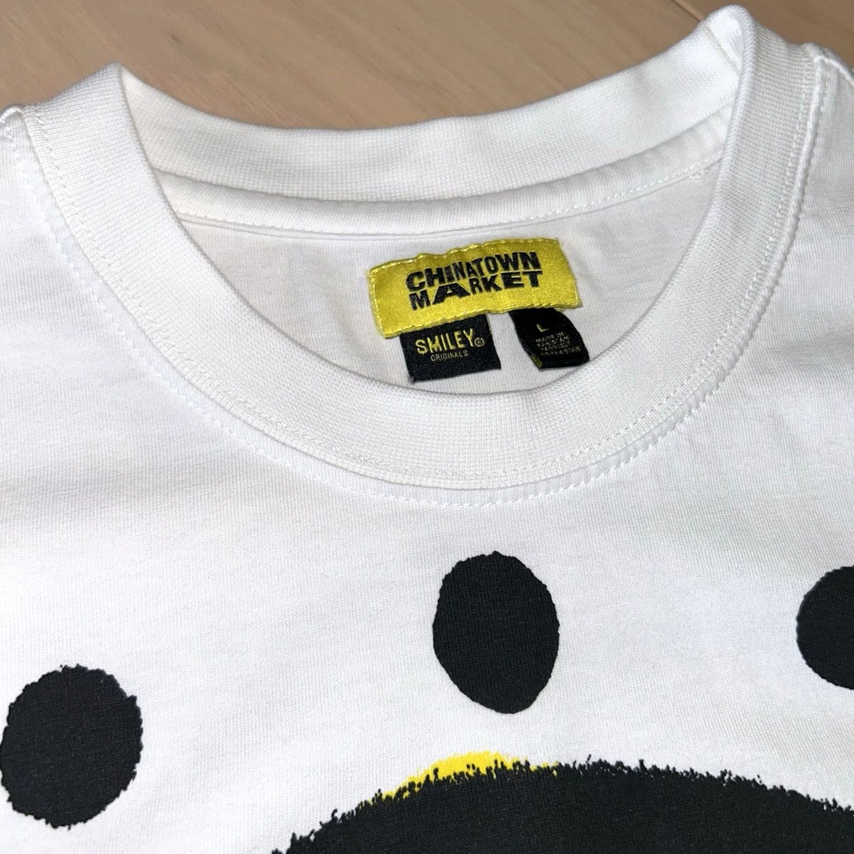 Vintage VINTAGE? Chinatown Market x Smiley Tee White T-Shirt Short Sleeve Men’s Large Size US L / EU 52-54 / 3 - 3 Thumbnail