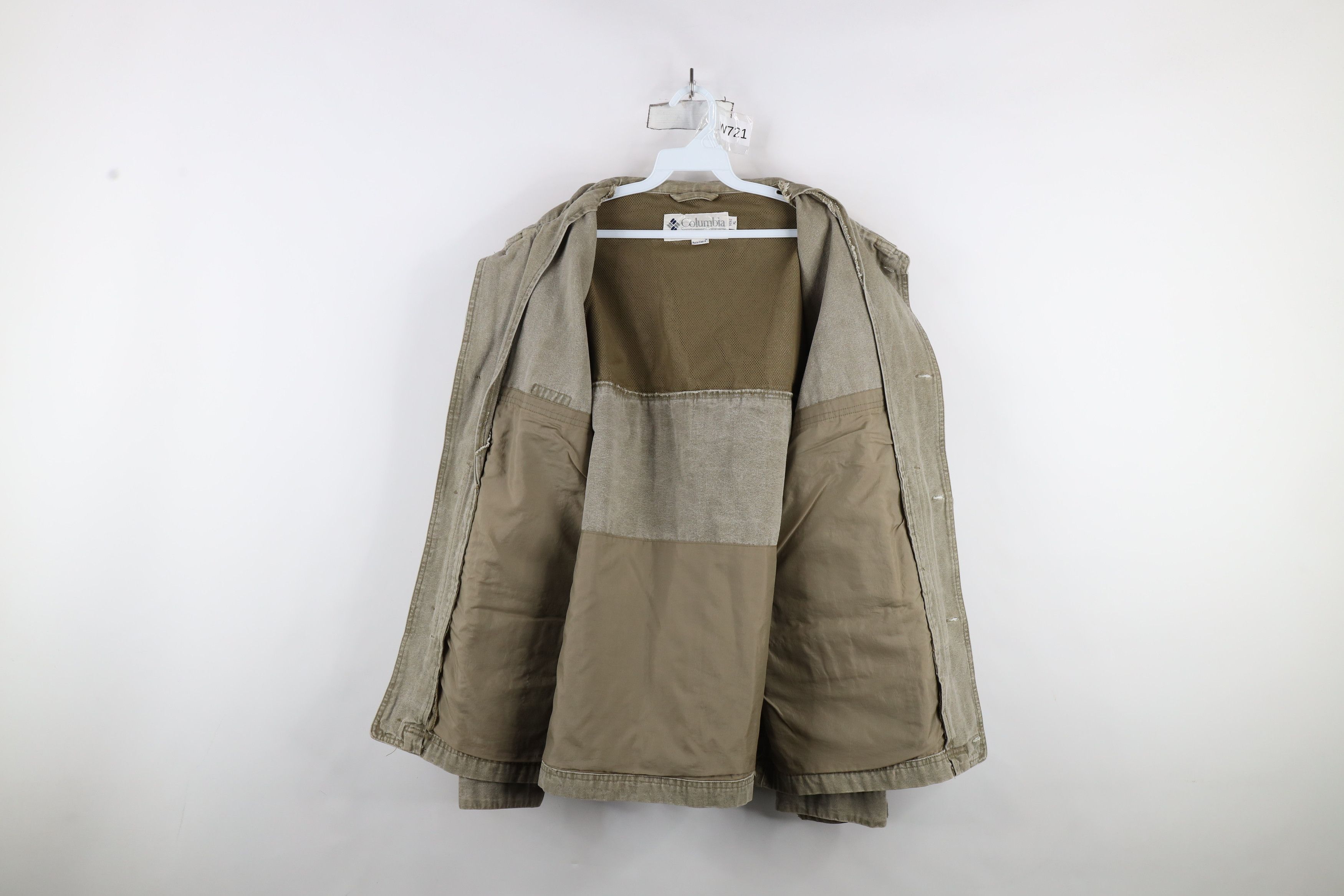 Columbia × Vintage Vintage 90s Columbia Stonewash Chore Barn Bomber Jacket Size US XL / EU 56 / 4 - 10 Thumbnail