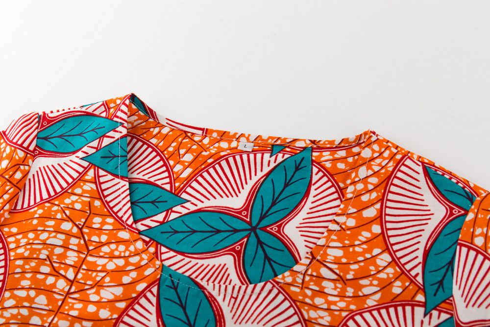 Other Cotton Tunic Shirt For Women African Wax Print Blouse Size L / US 10 / IT 46 - 3 Thumbnail