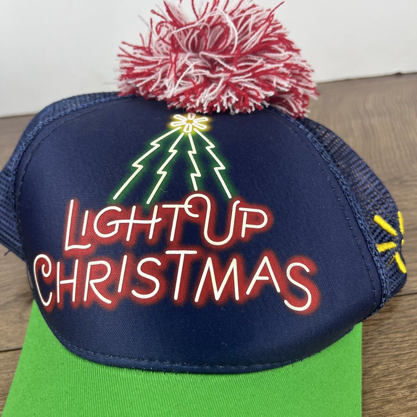Other Light Up Christmas Hat Christmas Blue Hat Adjustable Adult S Size ONE SIZE - 6 Thumbnail