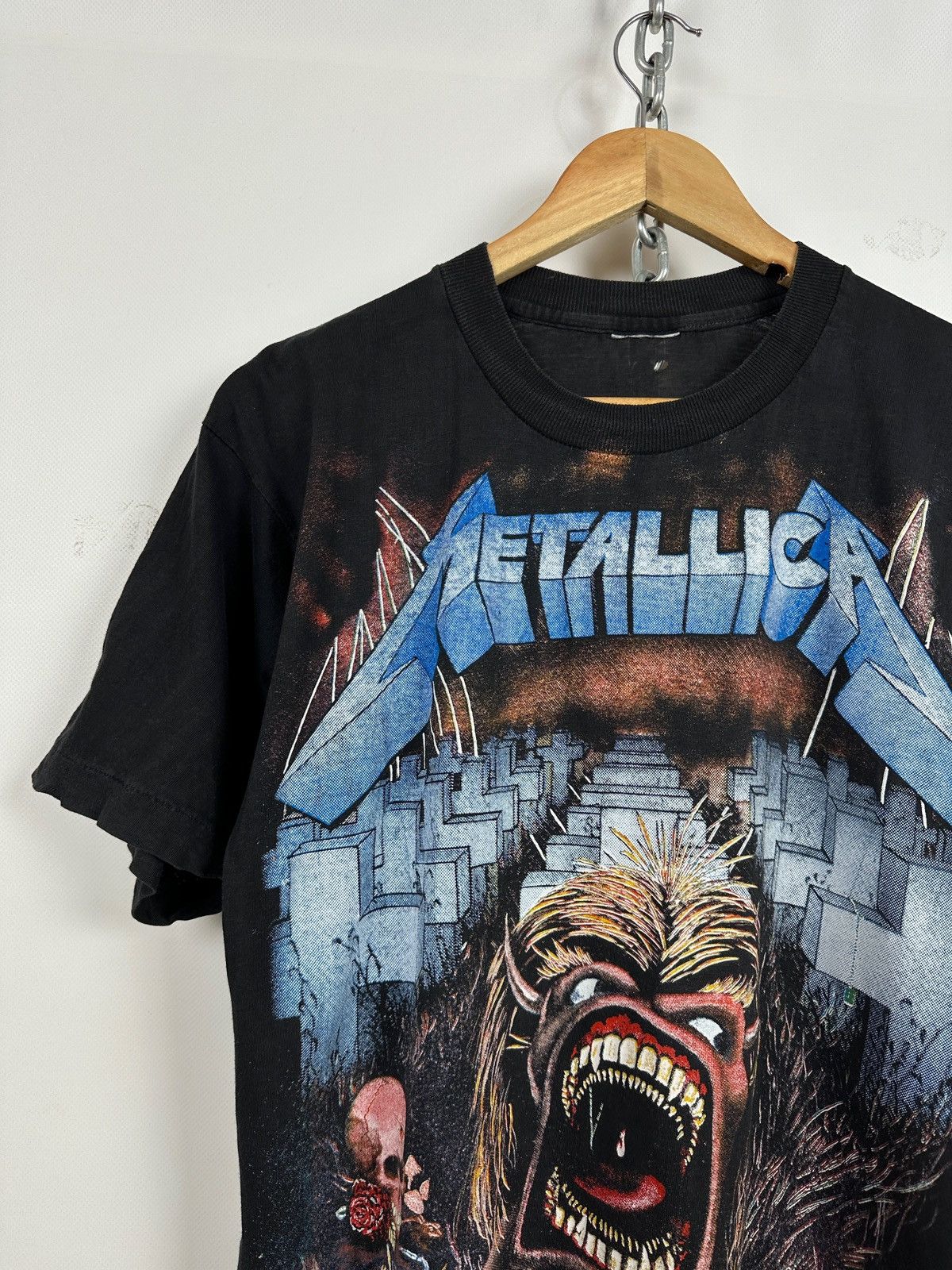 Band Tees 1992 Vintage Metallica All Over Print European Tour T-Shirt Size US M / EU 48-50 / 2 - 5 Thumbnail