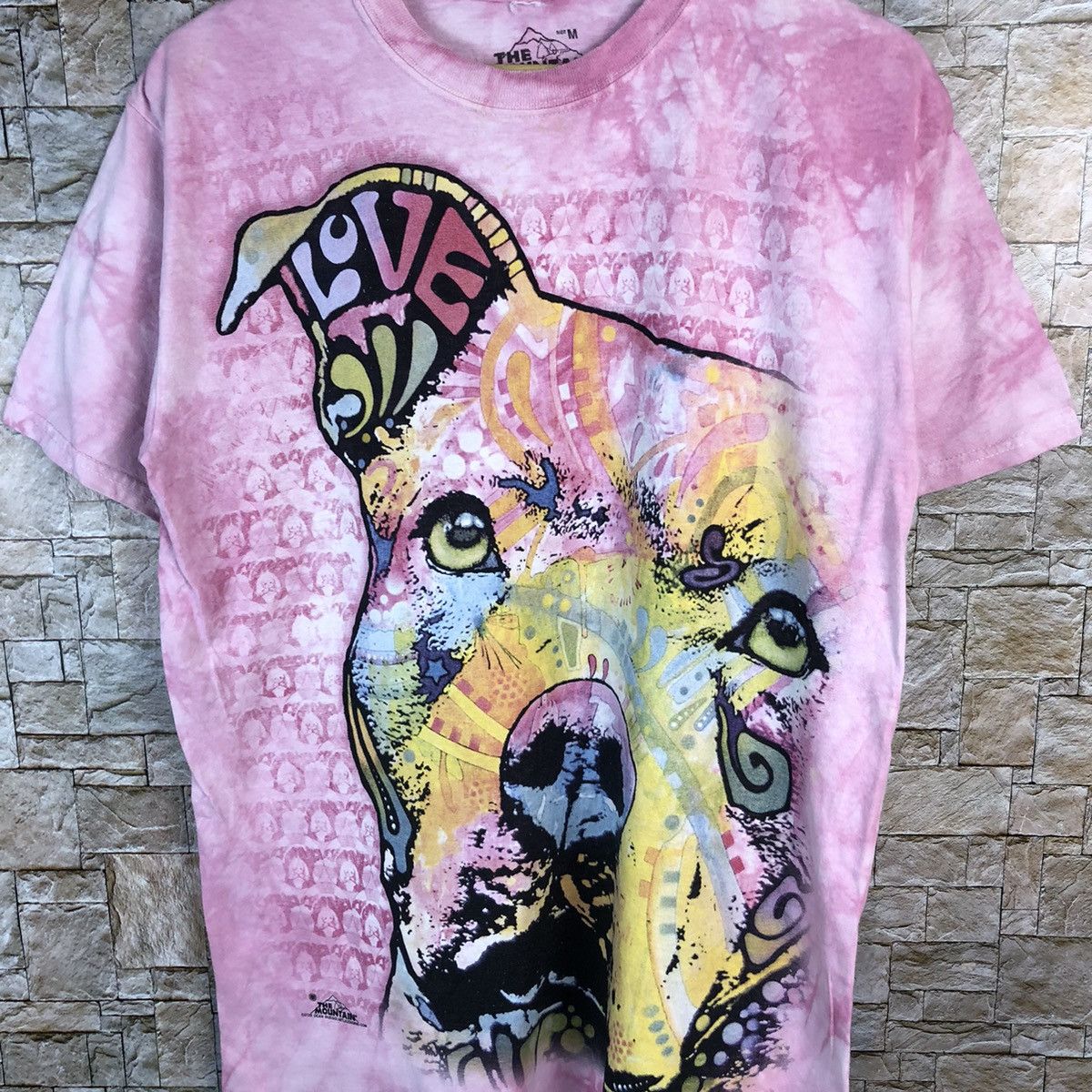 The Mountain The Mountain big bulldog Pink T-shirt #A547 Size US M / EU 48-50 / 2 - 5 Thumbnail
