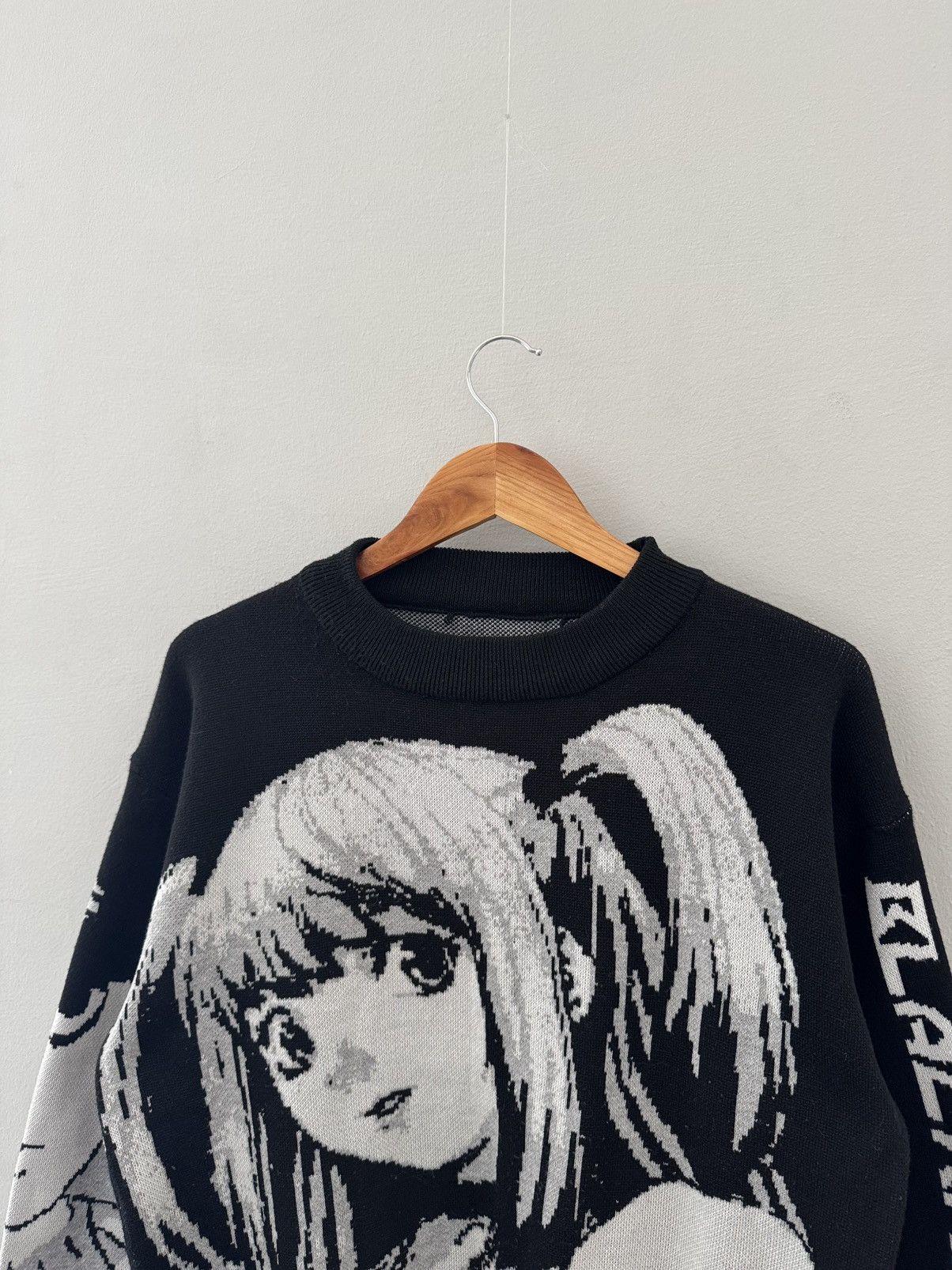 Japanese Brand Y2K Anime Knit Loose Sweater Death Note Misa Amane Size US M / EU 48-50 / 2 - 2 Thumbnail