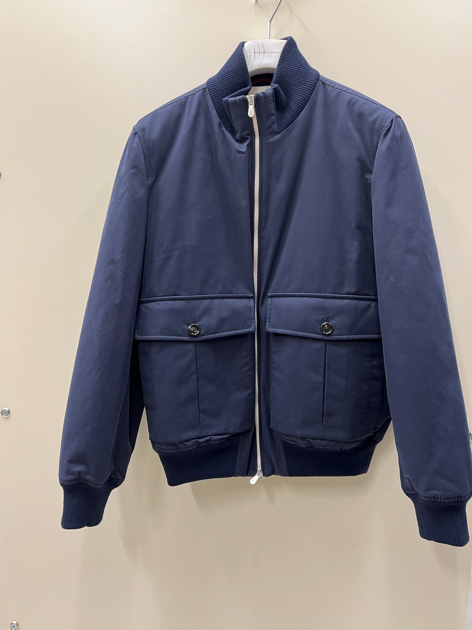 Brunello Cucinelli o1w1db10125 Padded Jacket in Blue Size US M / EU 48-50 / 2 - 1 Thumbnail