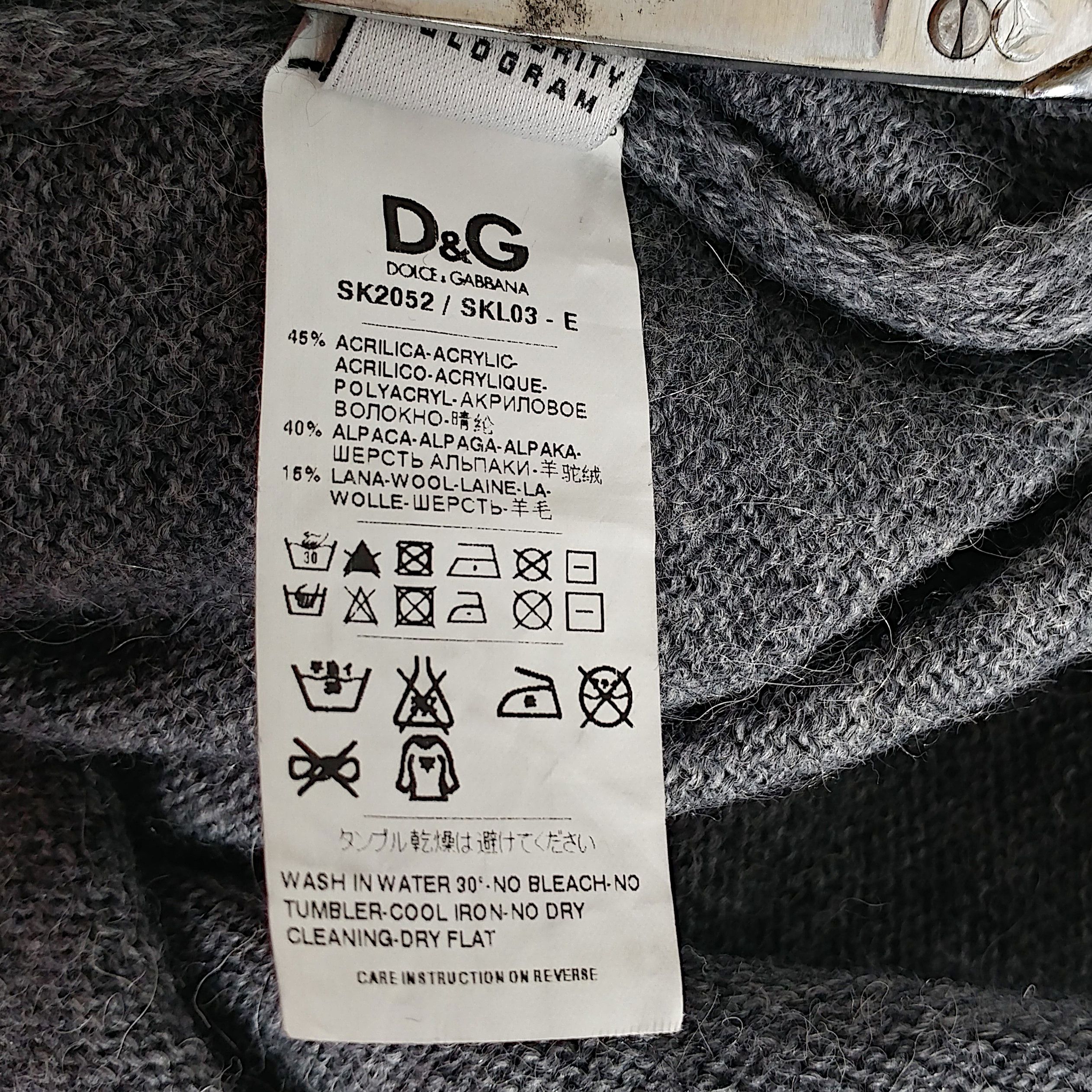 Dolce & Gabbana Alpaca Wool Knit Bodycon Sleeveless Dress Size M / US 6-8 / IT 42-44 - 9 Thumbnail