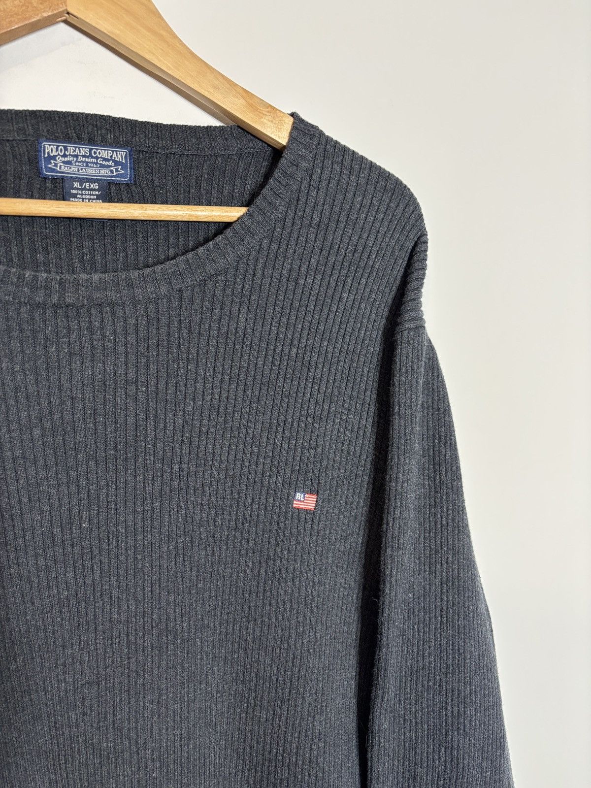 Polo Ralph Lauren Vtg Ralph Lauren Polo Jeans Company American Flag Sweater XL Size US XL / EU 56 / 4 - 2 Thumbnail